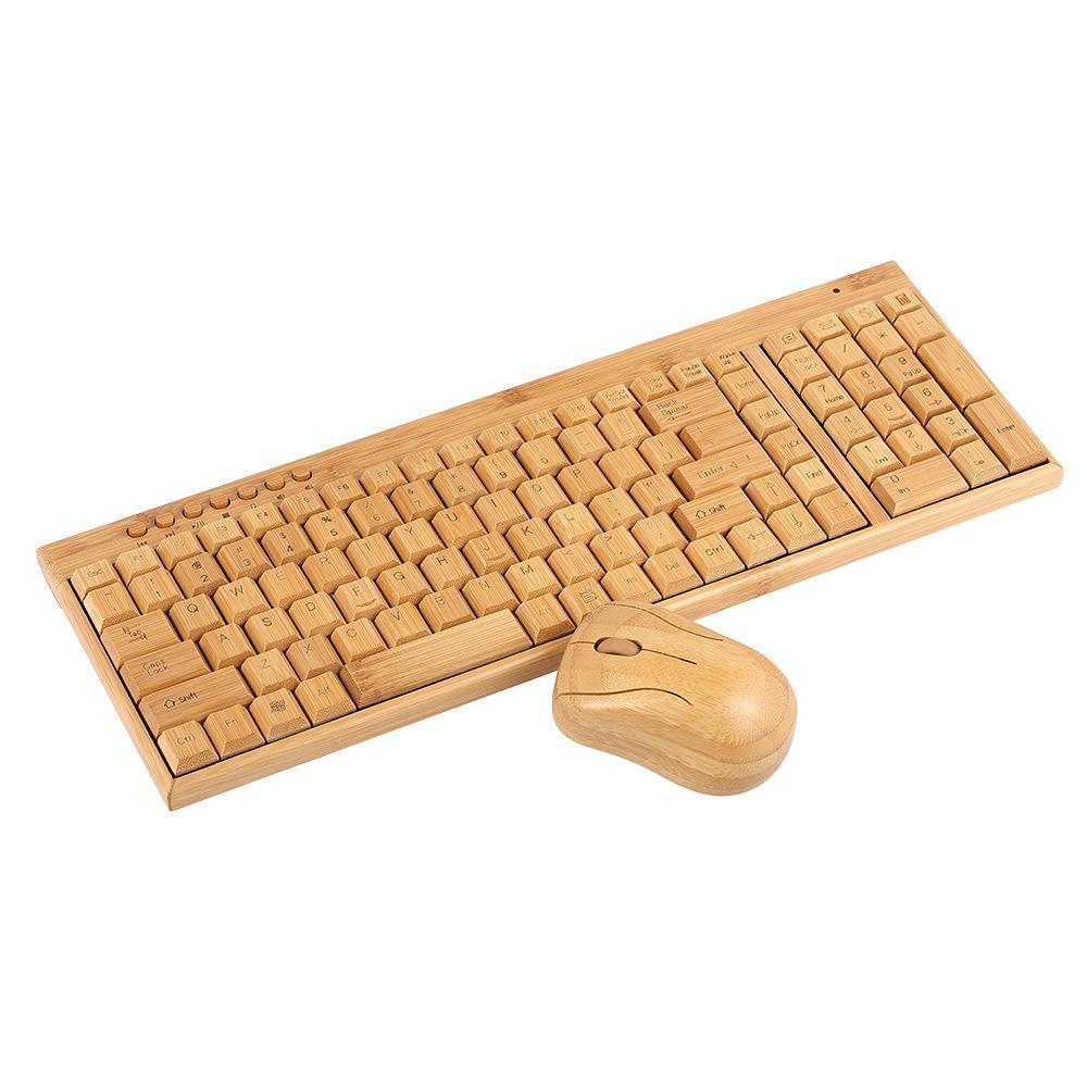 Bamboo Wireless Keyboard & Mouse Combo - Image 2