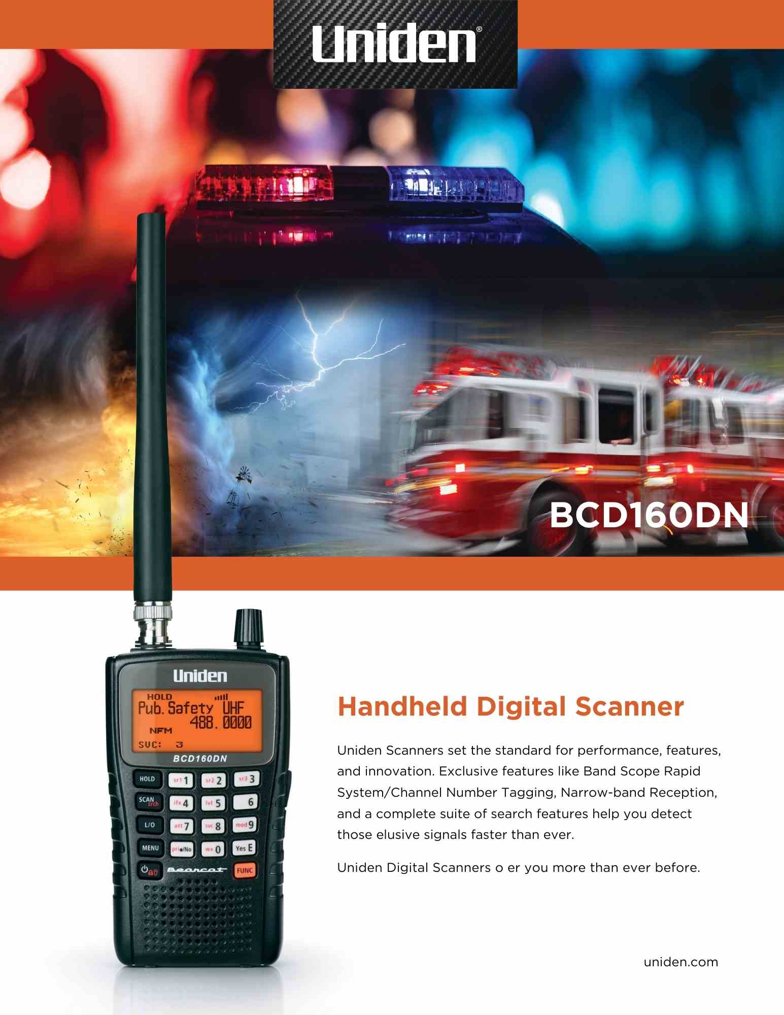 BCD160DN Uniden Police Scanner - Image 16