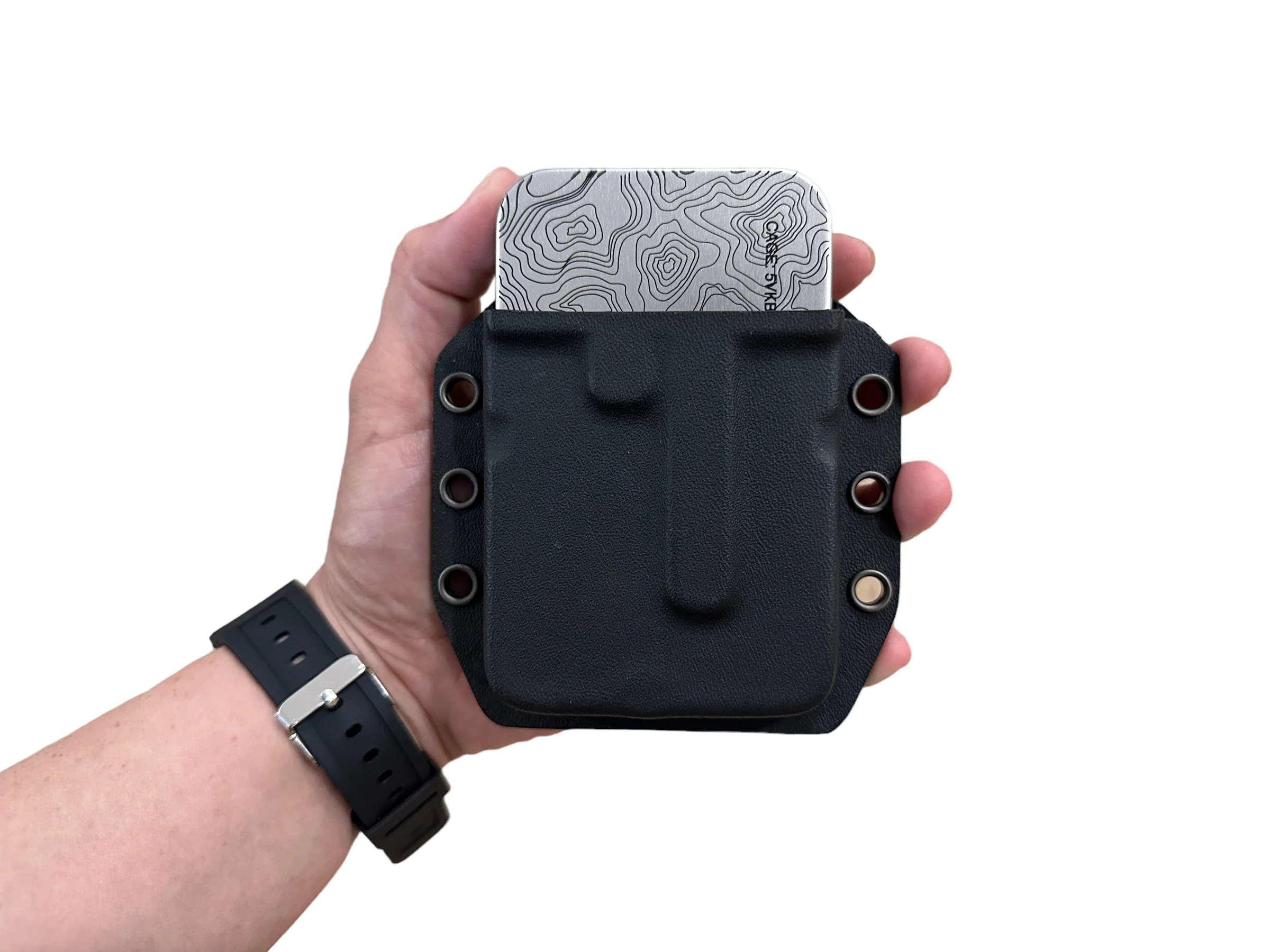 BIG - Kydex Belt Holster For Large Industrial Strength Tin - Image 3