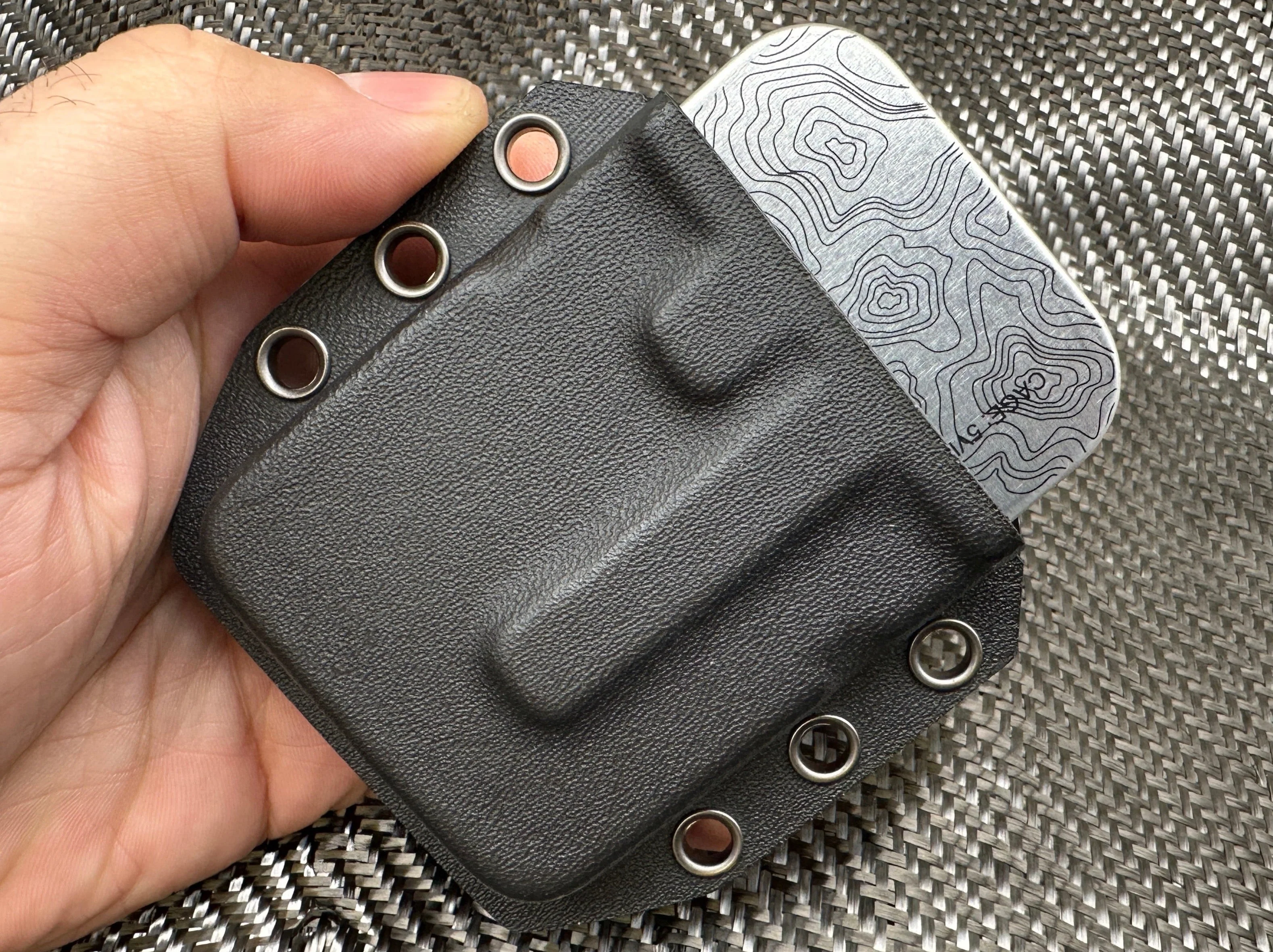 BIG - Kydex Belt Holster For Large Industrial Strength Tin - Image 4