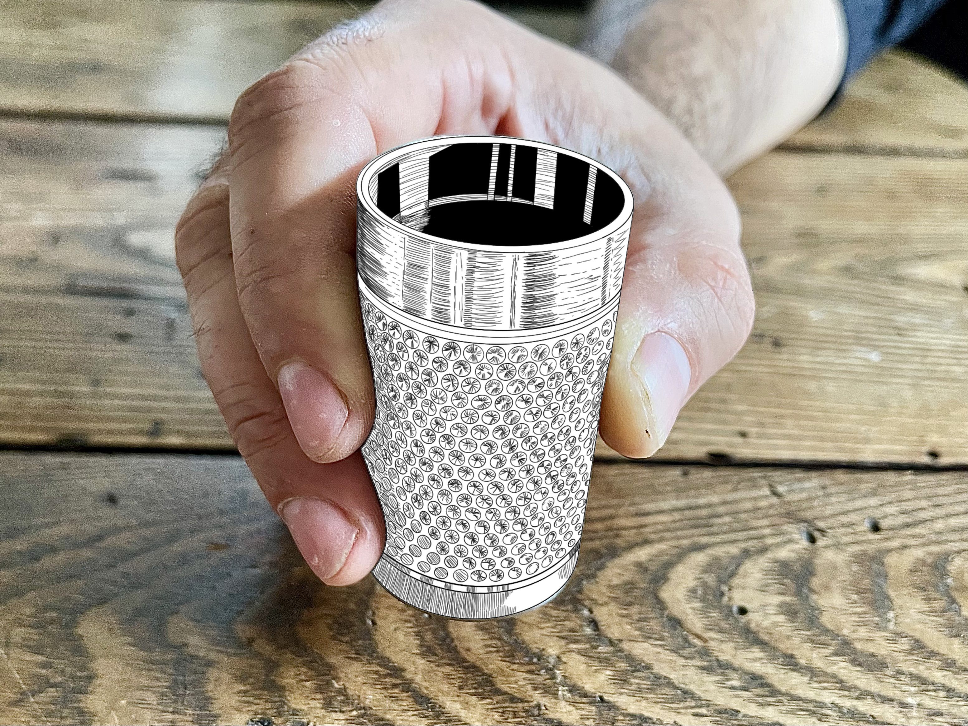 Big Shot - Machined Titanium 2 Oz Glass - Image 13