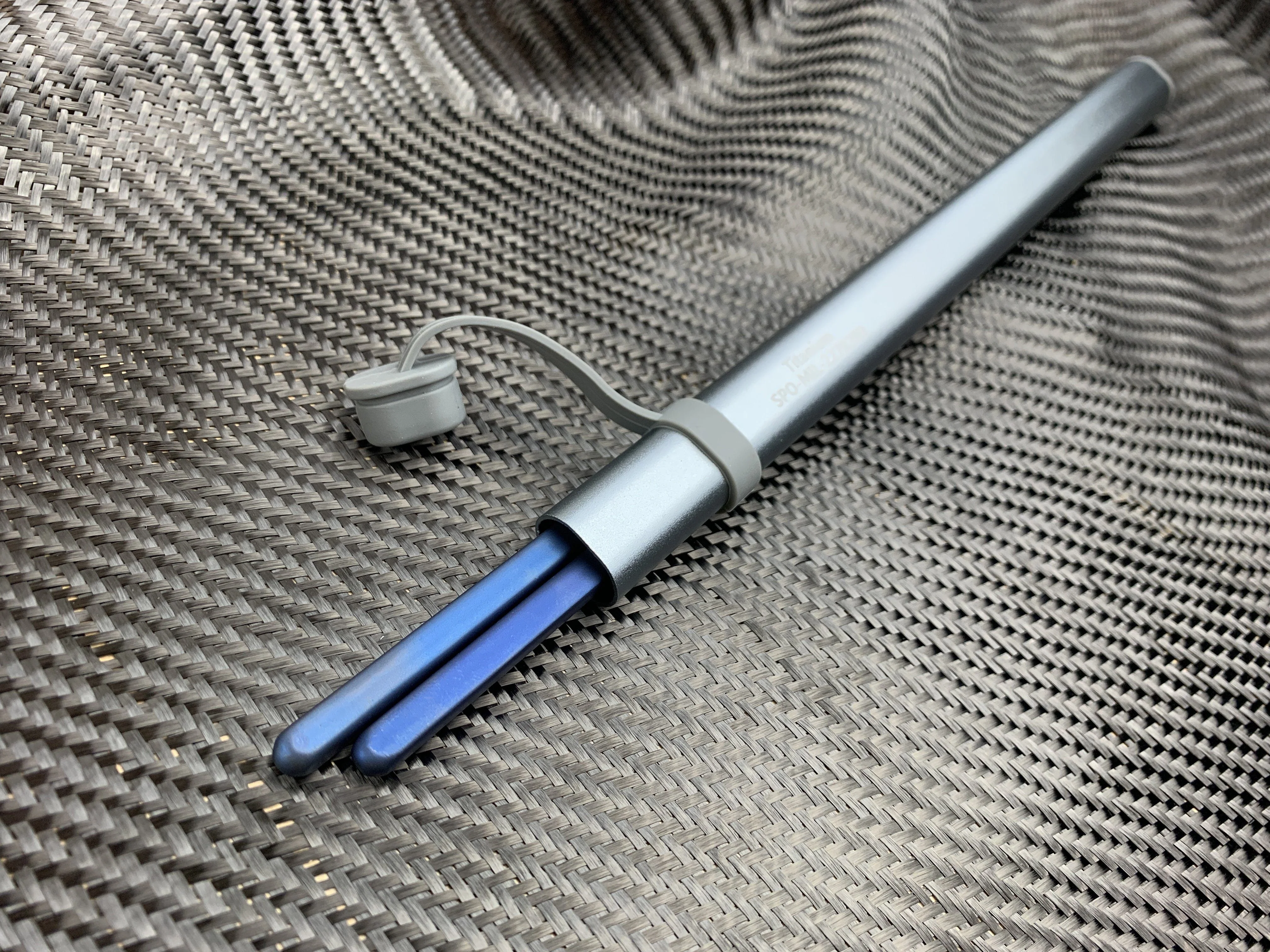 Blue Robusto Titanium Chopsticks Kit - Gen 6 - Image 4