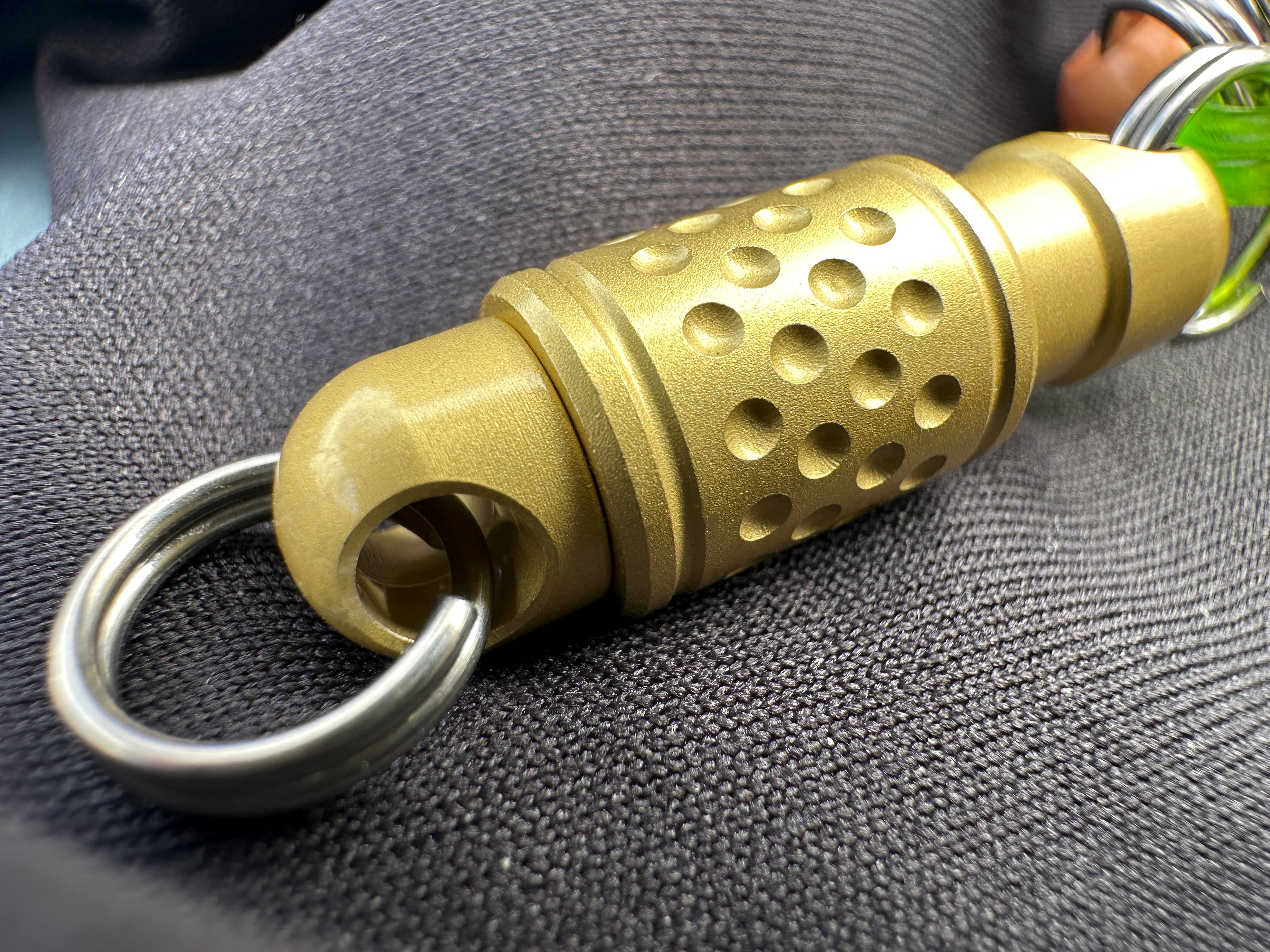 Brass QD Kwik Release Keychain Coupler - Image 2