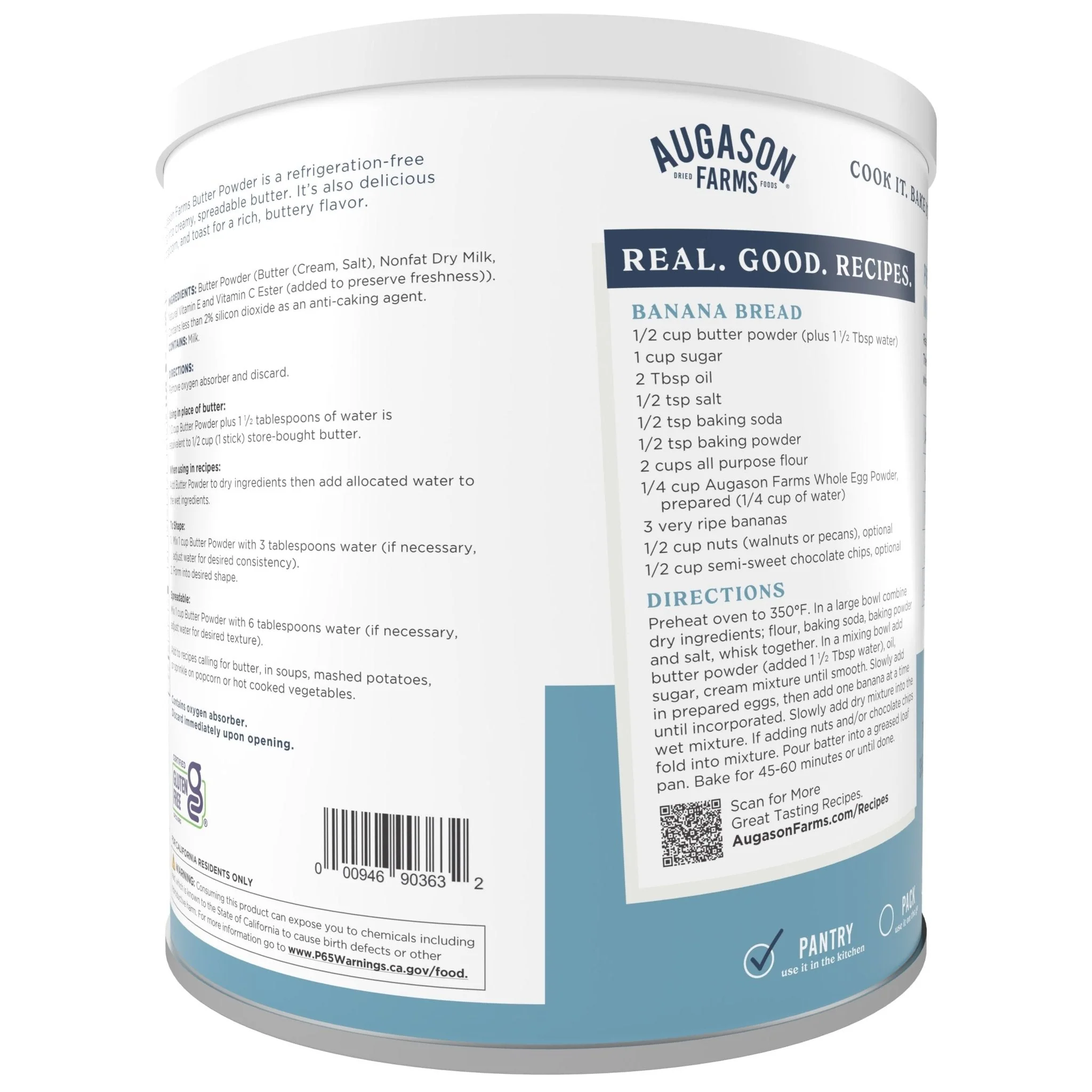 Butter Powder Can, 510 Servings - Image 2