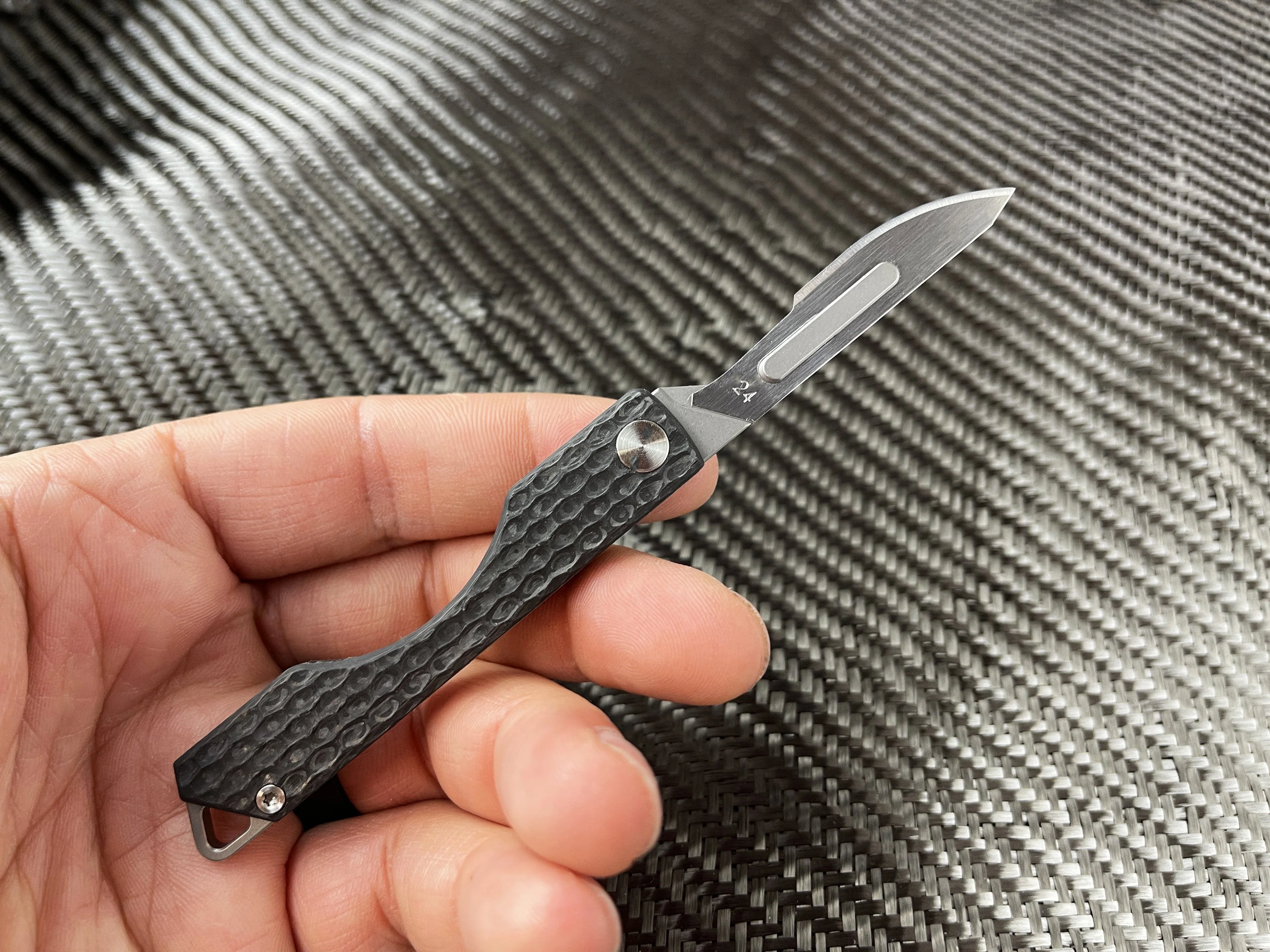 Carbon Fiber Folding Craft Scalpel Knife - Image 11
