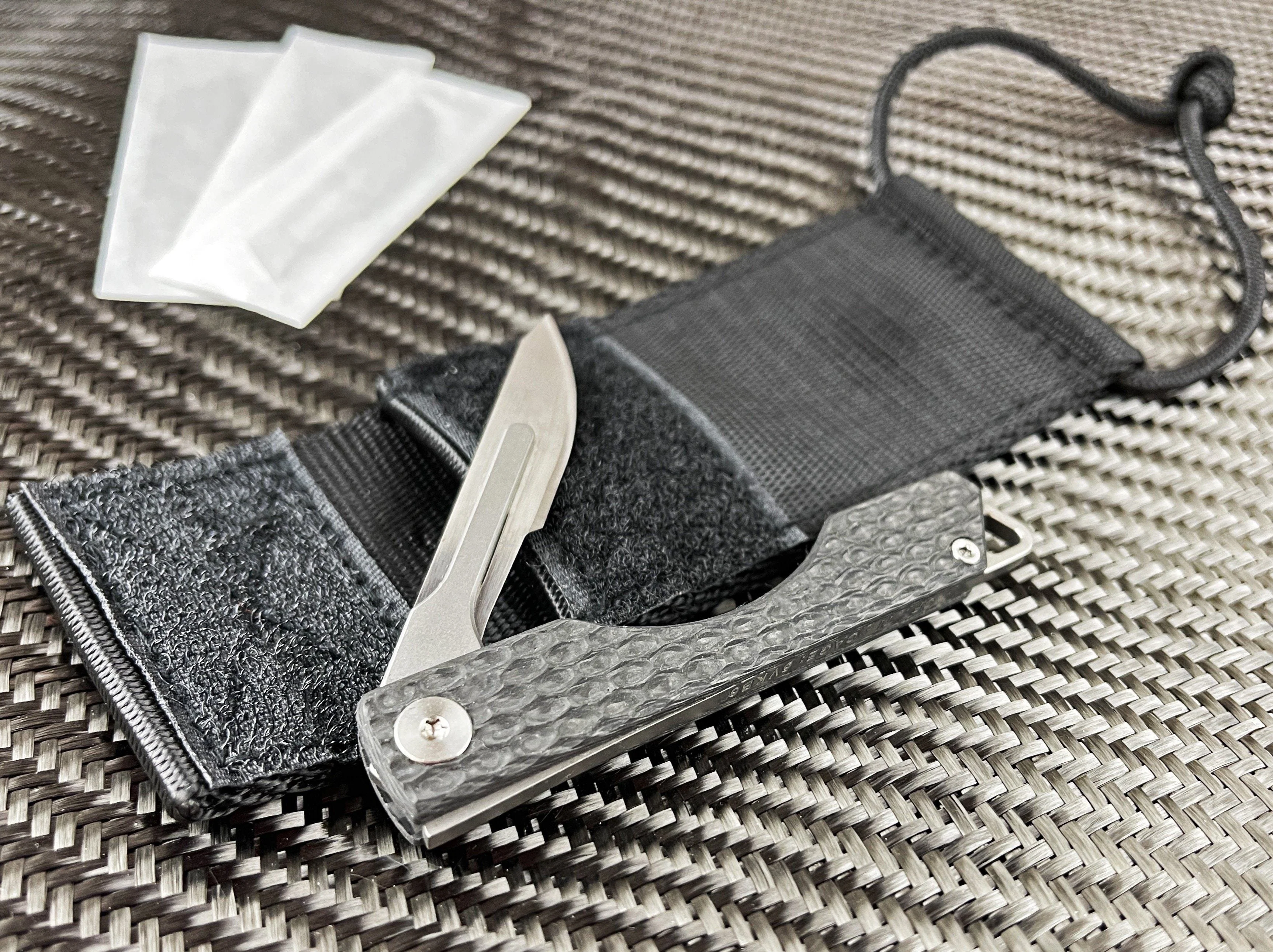 Carbon Fiber Folding Craft Scalpel Knife - Image 2