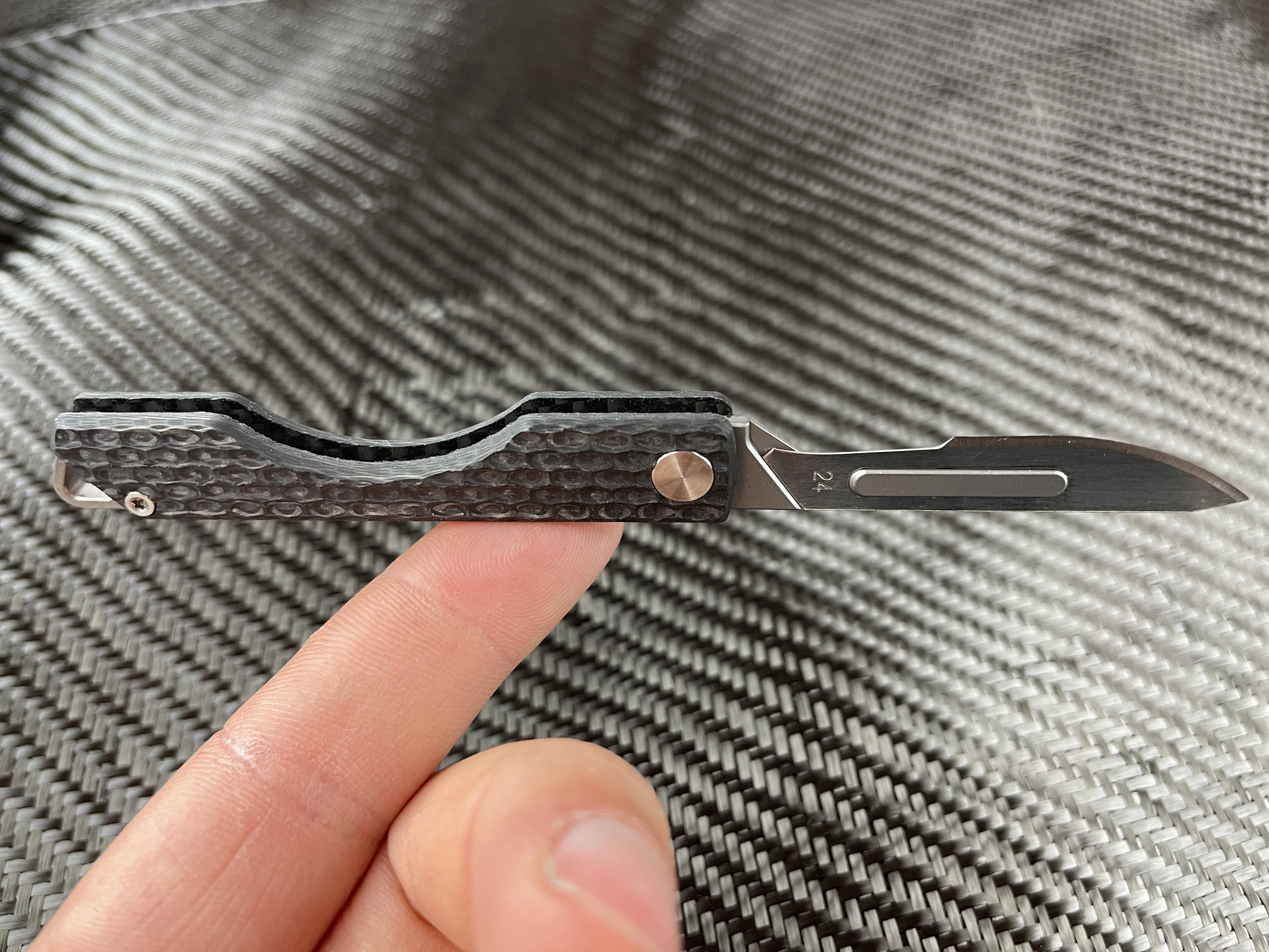 Carbon Fiber Folding Craft Scalpel Knife - Image 9