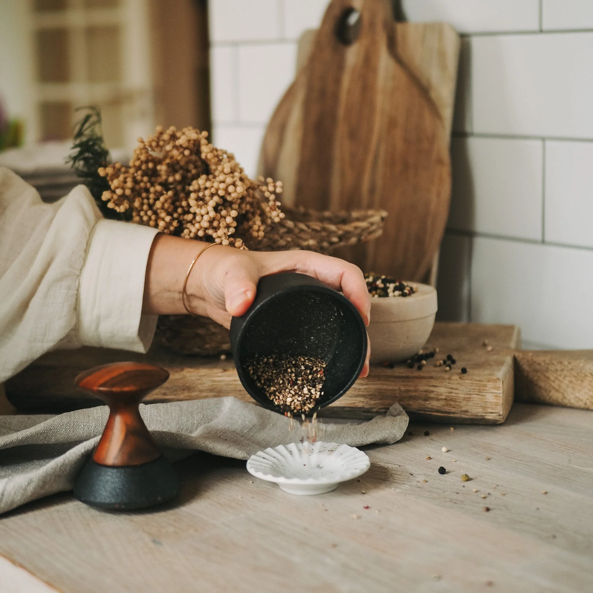 Cast Iron Mortar & Pestle - Image 2
