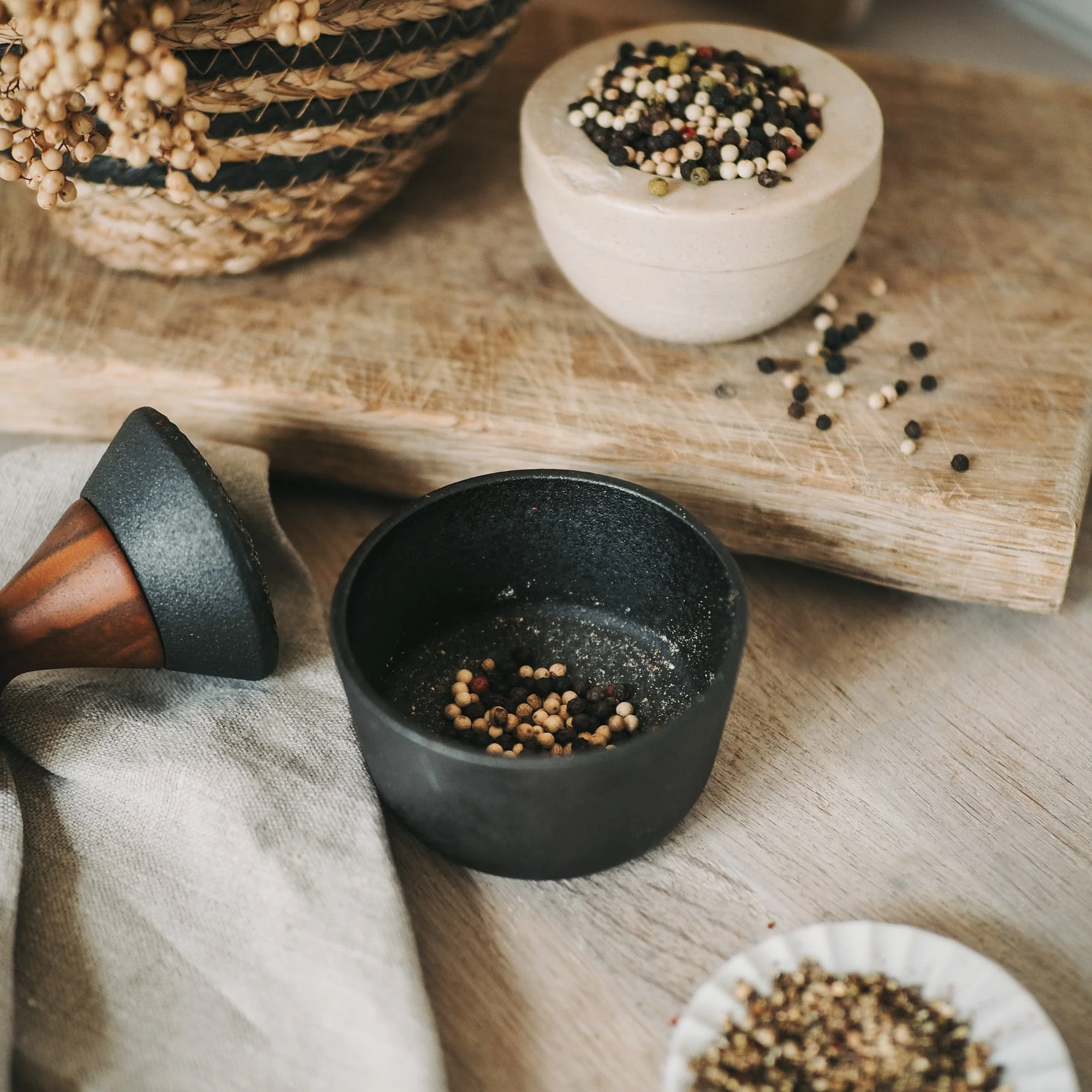 Cast Iron Mortar & Pestle - Image 3