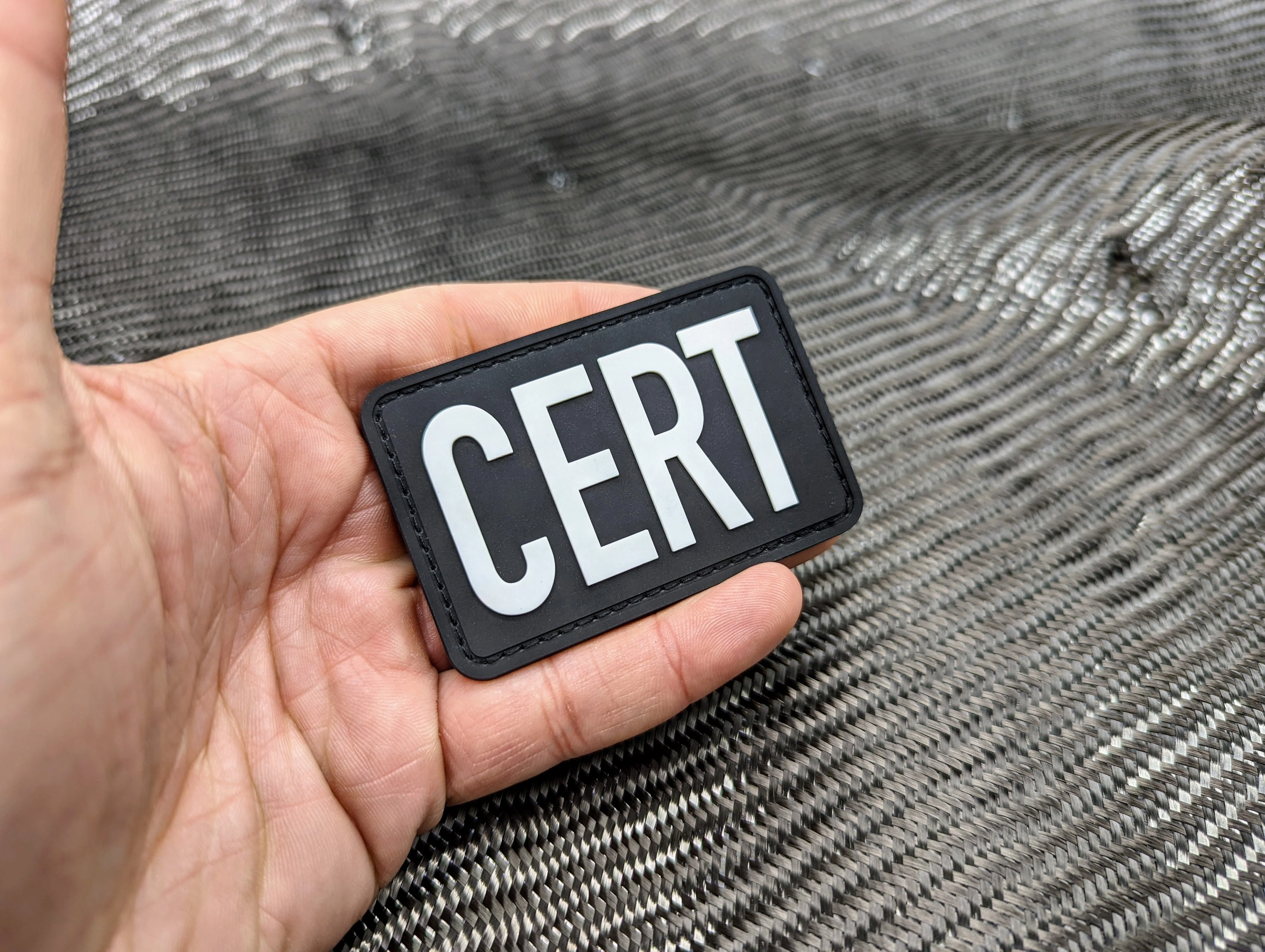 "CERT" 2"X3" PVC Glow Patch - Image 2