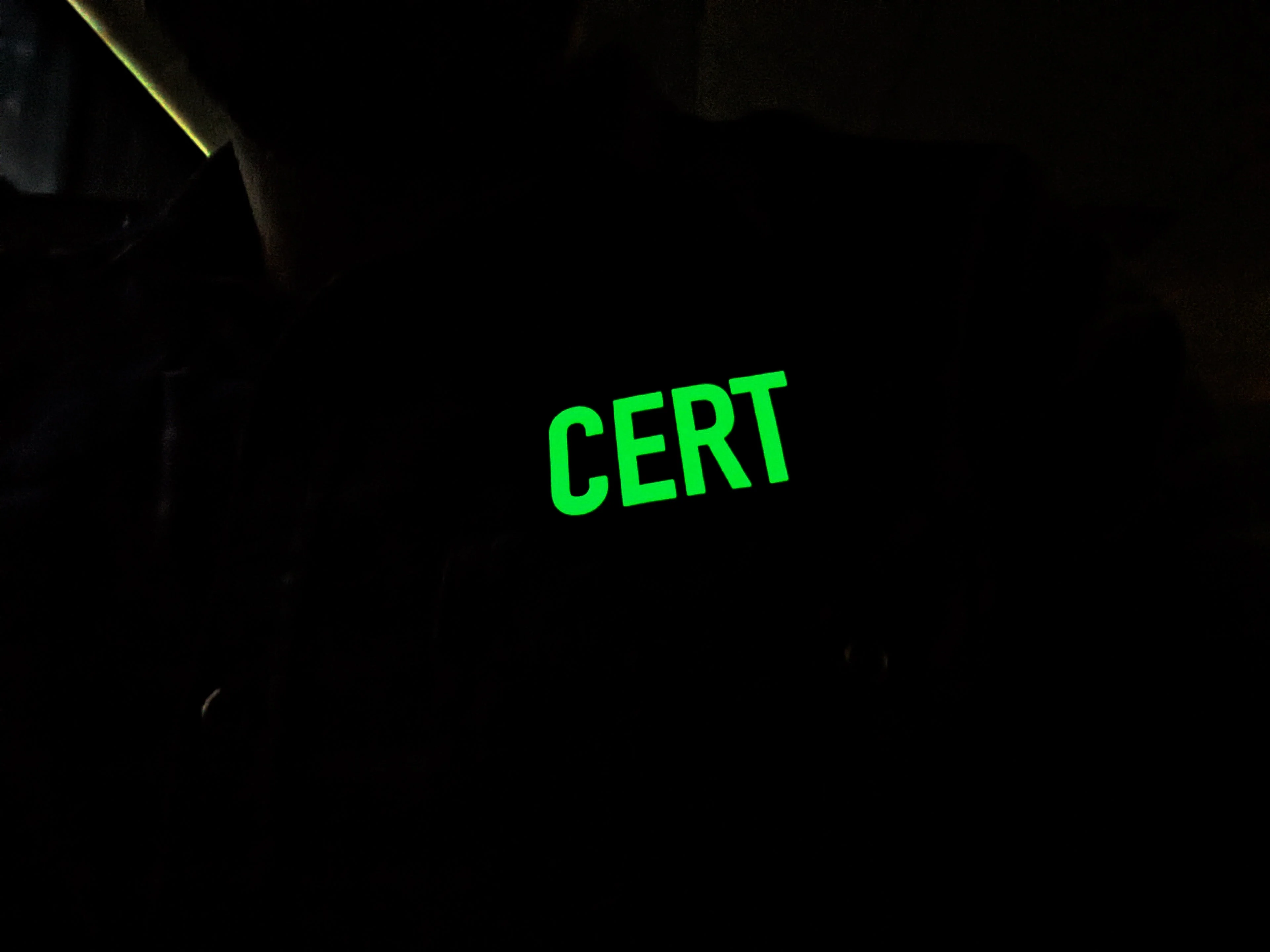 "CERT" 2"X3" PVC Glow Patch - Image 3