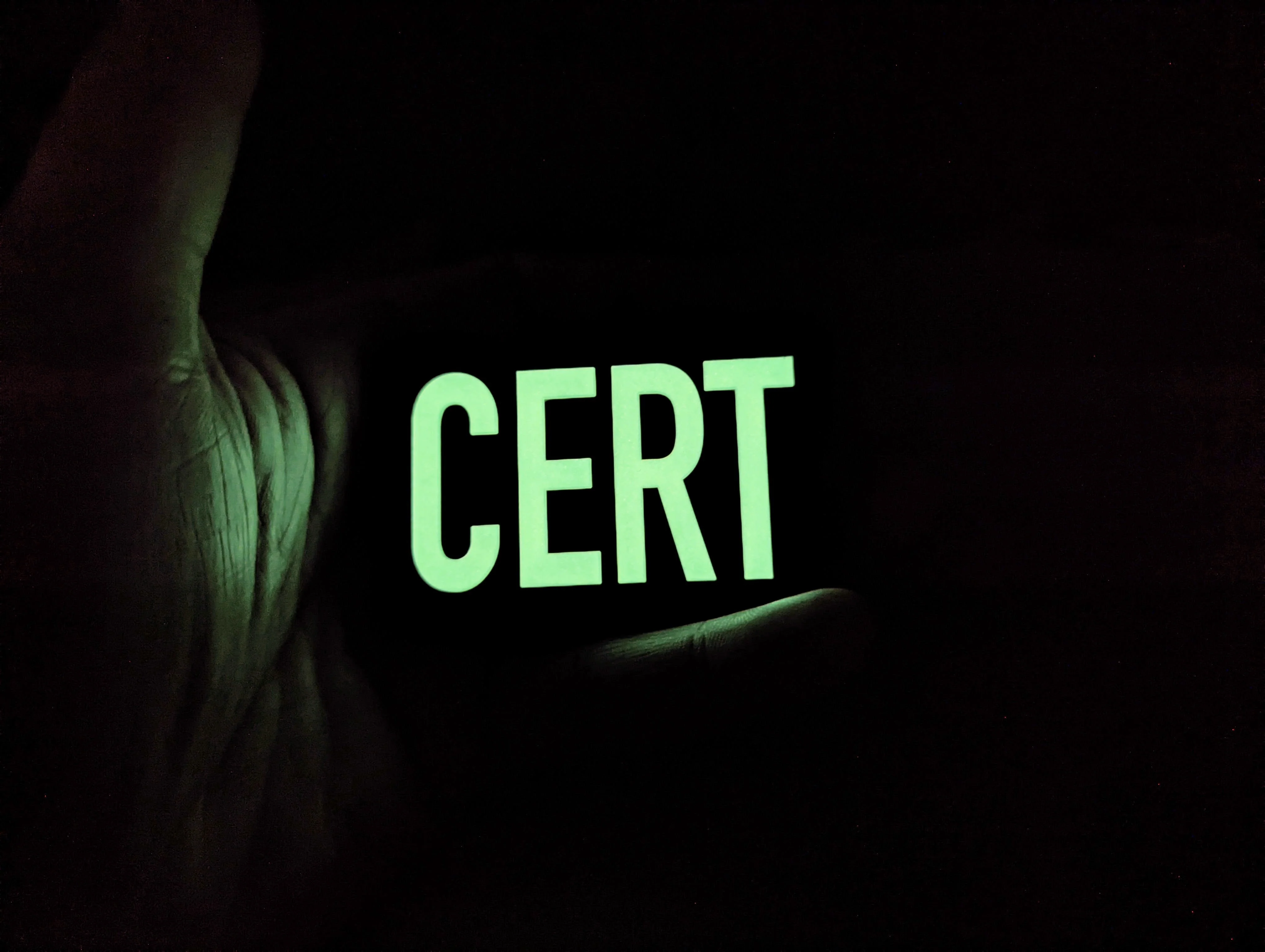 "CERT" 2"X3" PVC Glow Patch - Image 5