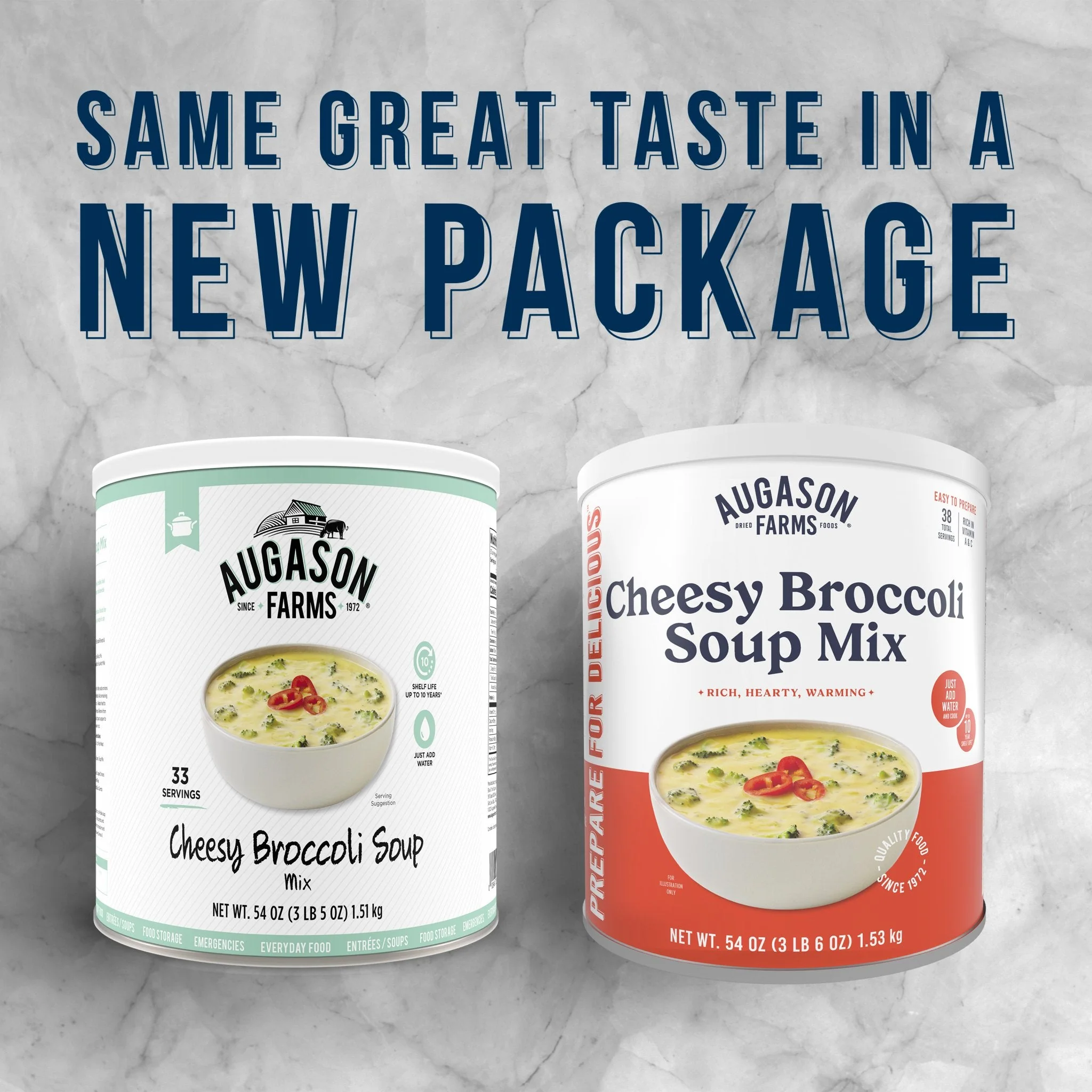 Cheesy Broccoli Soup Mix Can, 38 Servings - Image 4