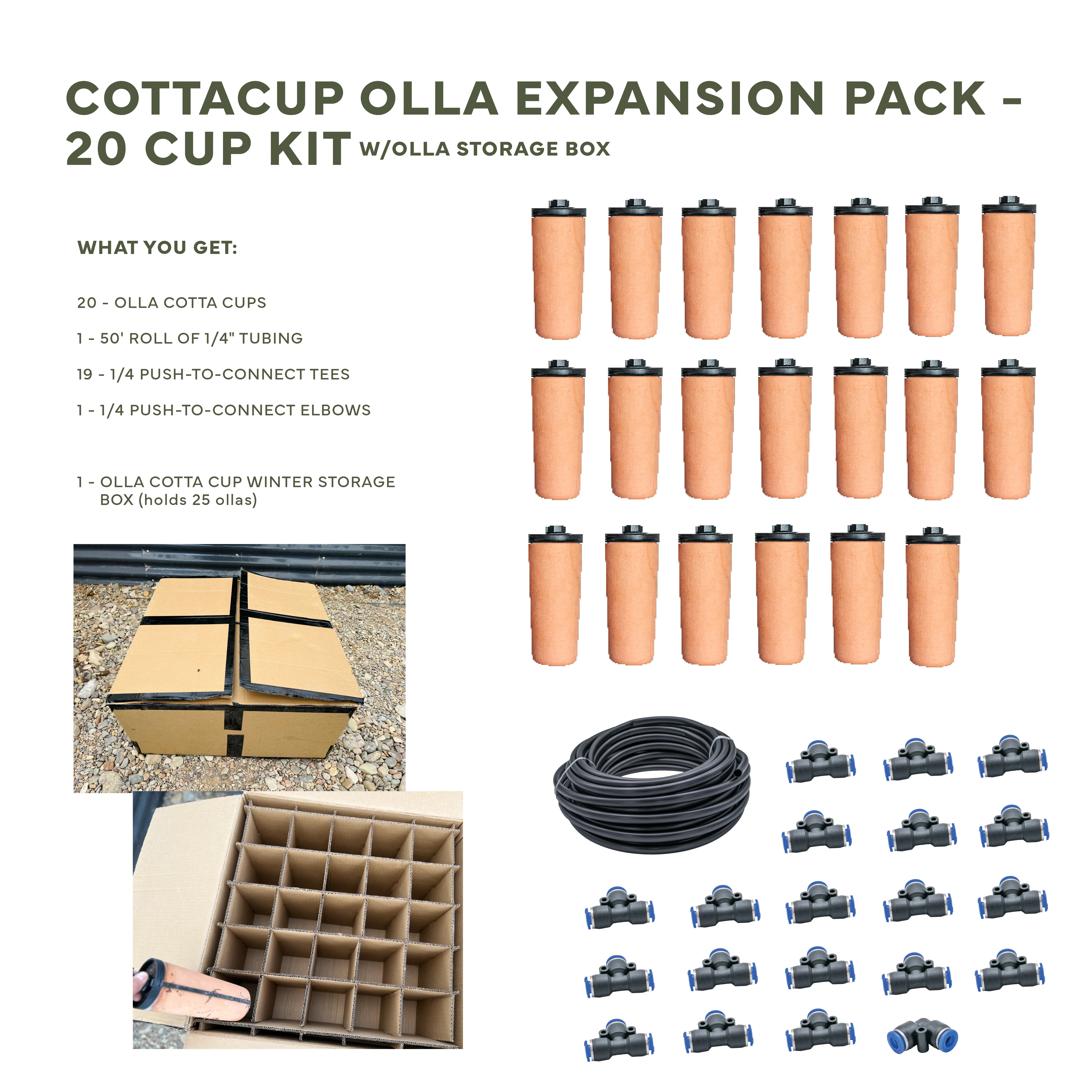CottaCup Olla Expansion Pack with FREE Winter Storage Olla Box (fits 25 ollas) - Image 8