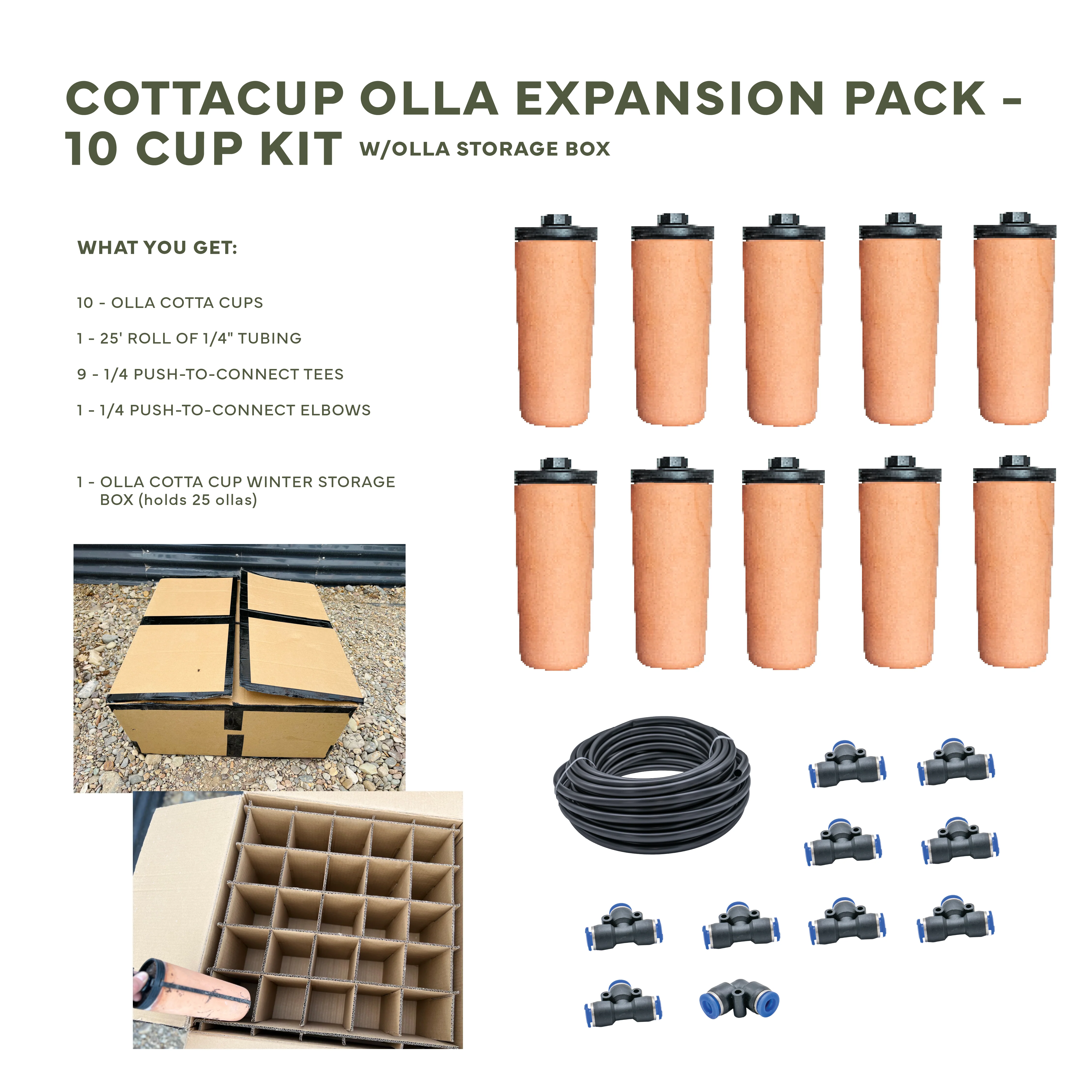 CottaCup Olla Expansion Pack with FREE Winter Storage Olla Box (fits 25 ollas) - Image 9