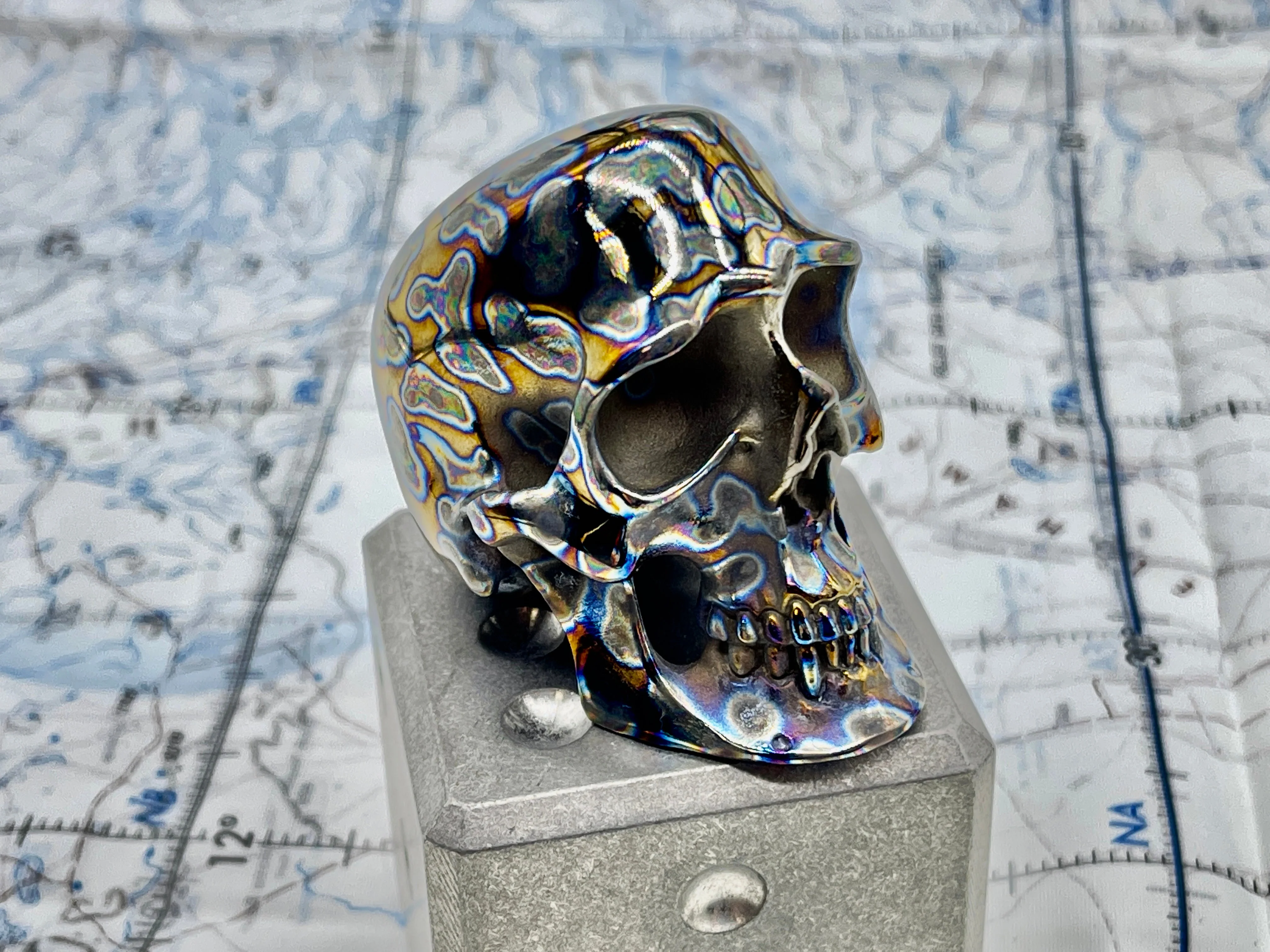 Custom Titanium Colossus Skull by Tony Fabrioli ( Limited Run! ) - Image 3