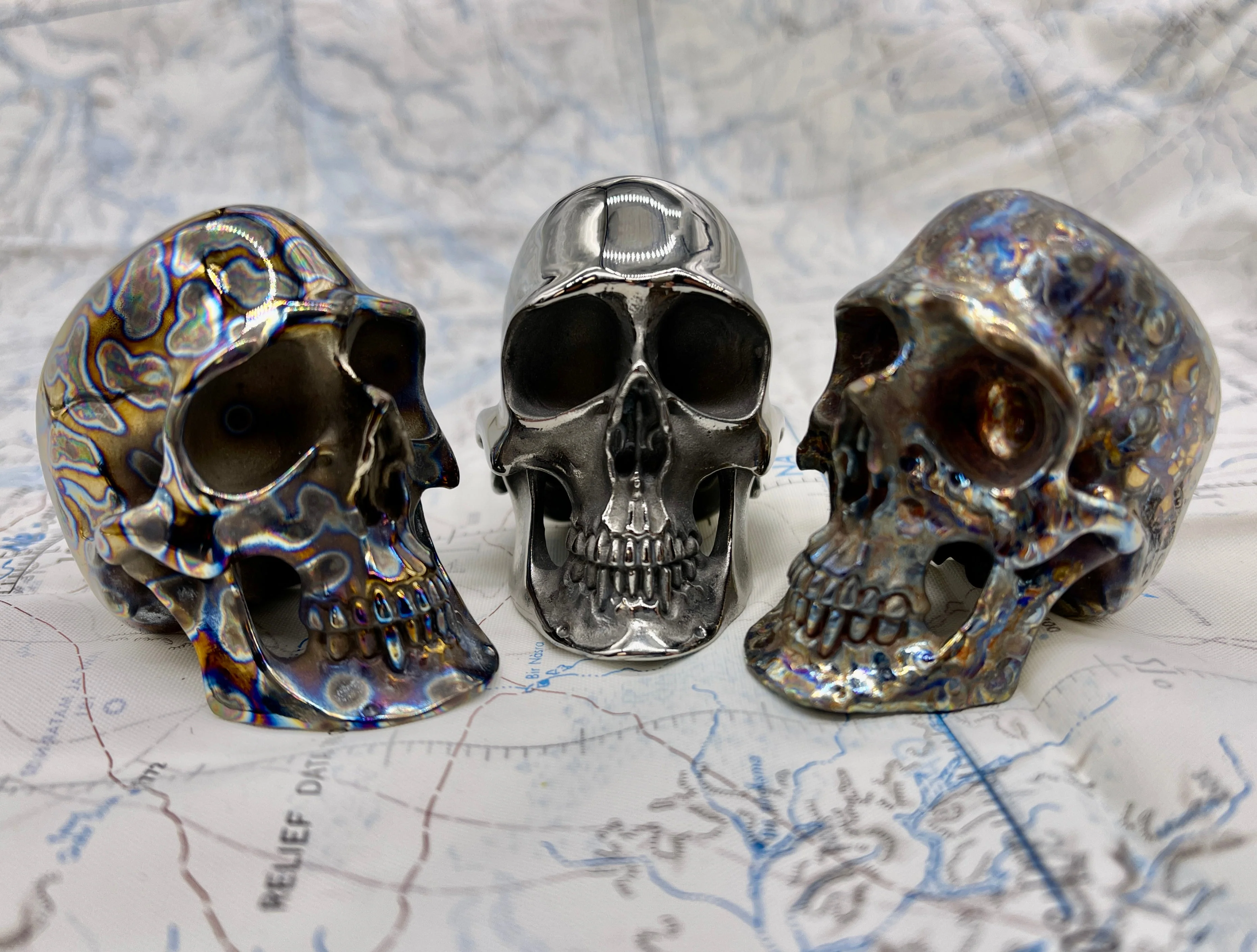 Custom Titanium Colossus Skull by Tony Fabrioli ( Limited Run! ) - Image 9