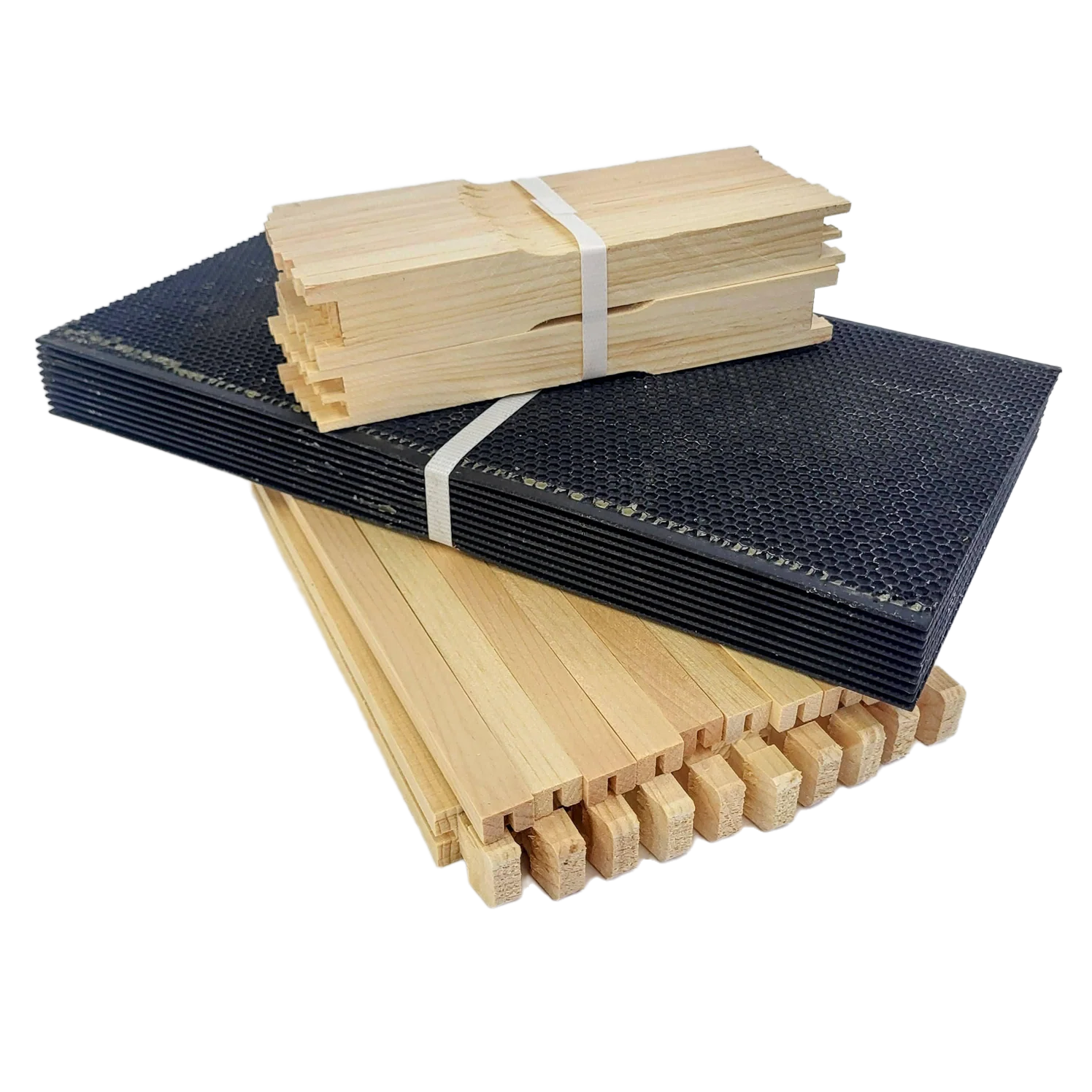 Deep 9 1/8-Inch Langsroth Frame, Grooved Top / Grooved Bottom With Double Wax Foundation