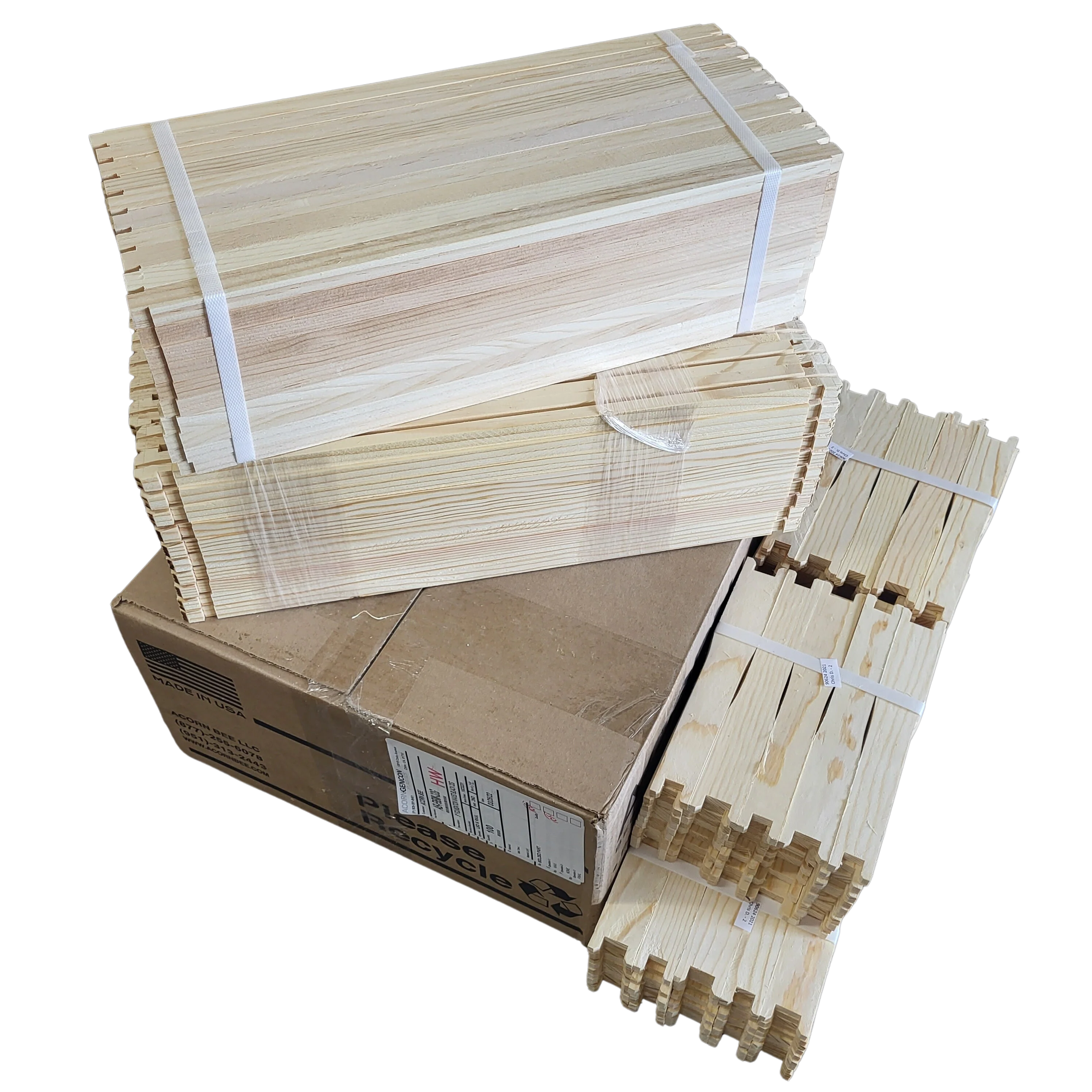 Deep 9 1/8-Inch Langsroth Frame, Grooved Top / Grooved Bottom With Double Wax Foundation - Image 6