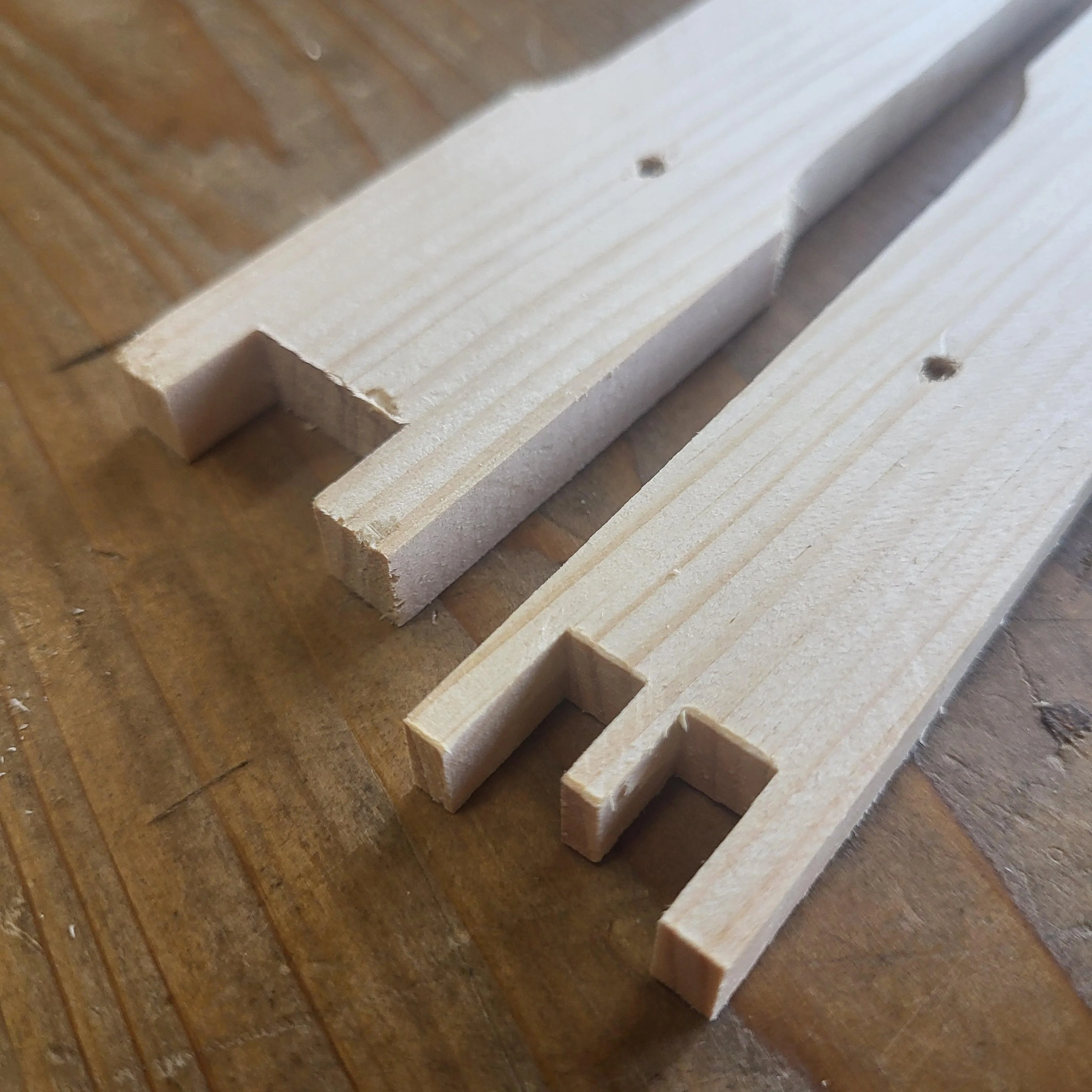 Deep 9 1/8 Inch Langstroth Frame, Wedged Top / Split Bottom with Holes - Image 7