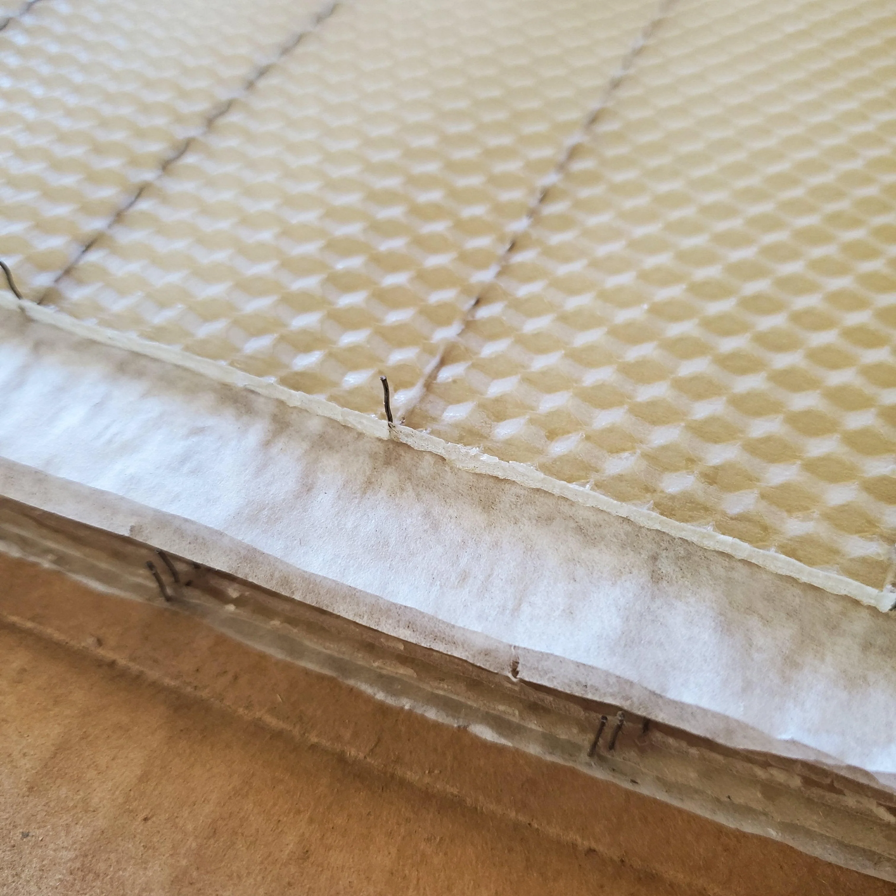 Deep Beeswax Foundation - Wired With Hooks - 8 3/8-inch - Image 3