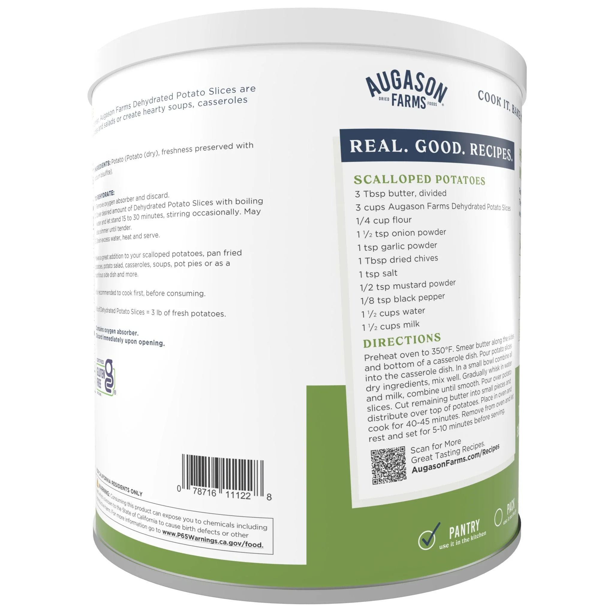 Dehydrated Potato Slices Can, 15 Servings - Image 2