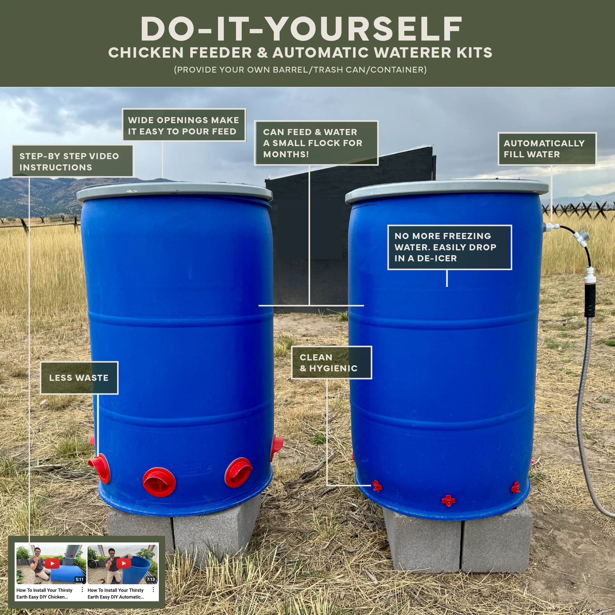 Easy Chicken Feeder and Automatic Chicken Waterer Kits – Chicken Chores Just Got 20X Easier - Image 3