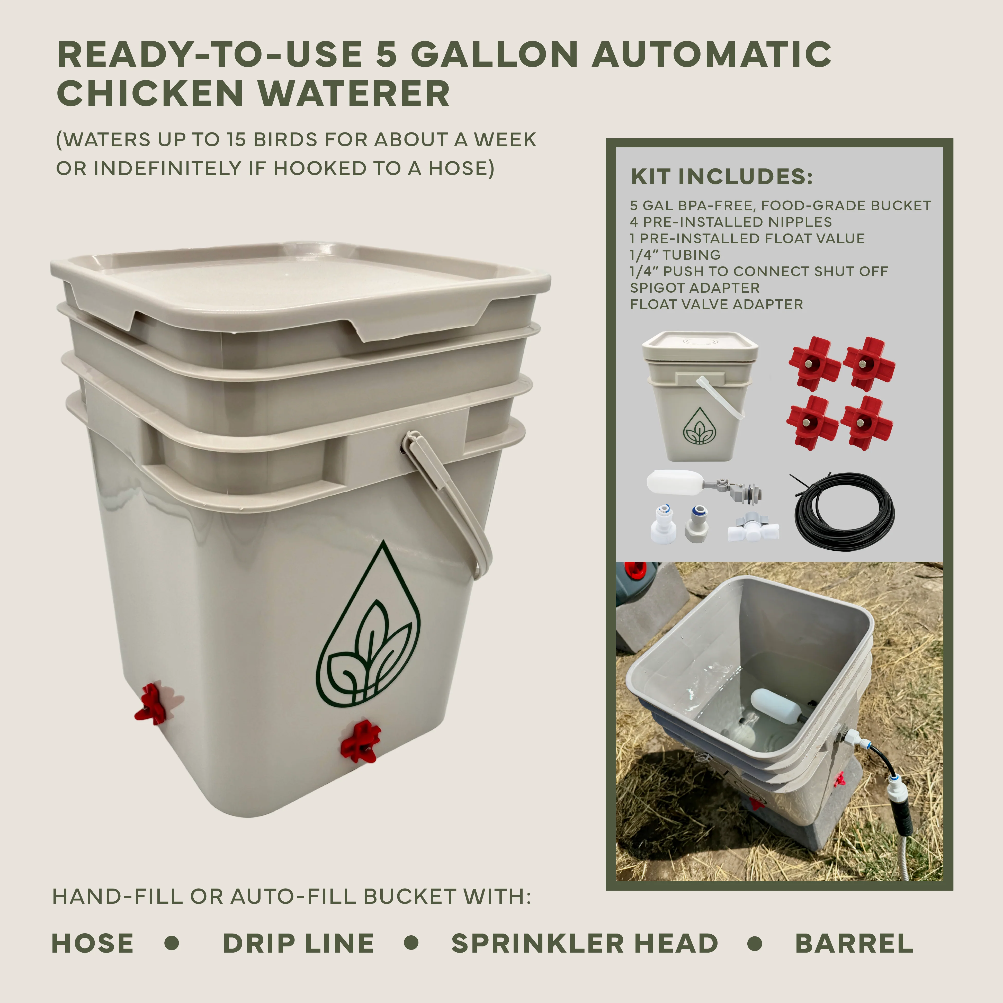 Easy Chicken Feeder and Automatic Chicken Waterer Kits – Chicken Chores Just Got 20X Easier - Image 8