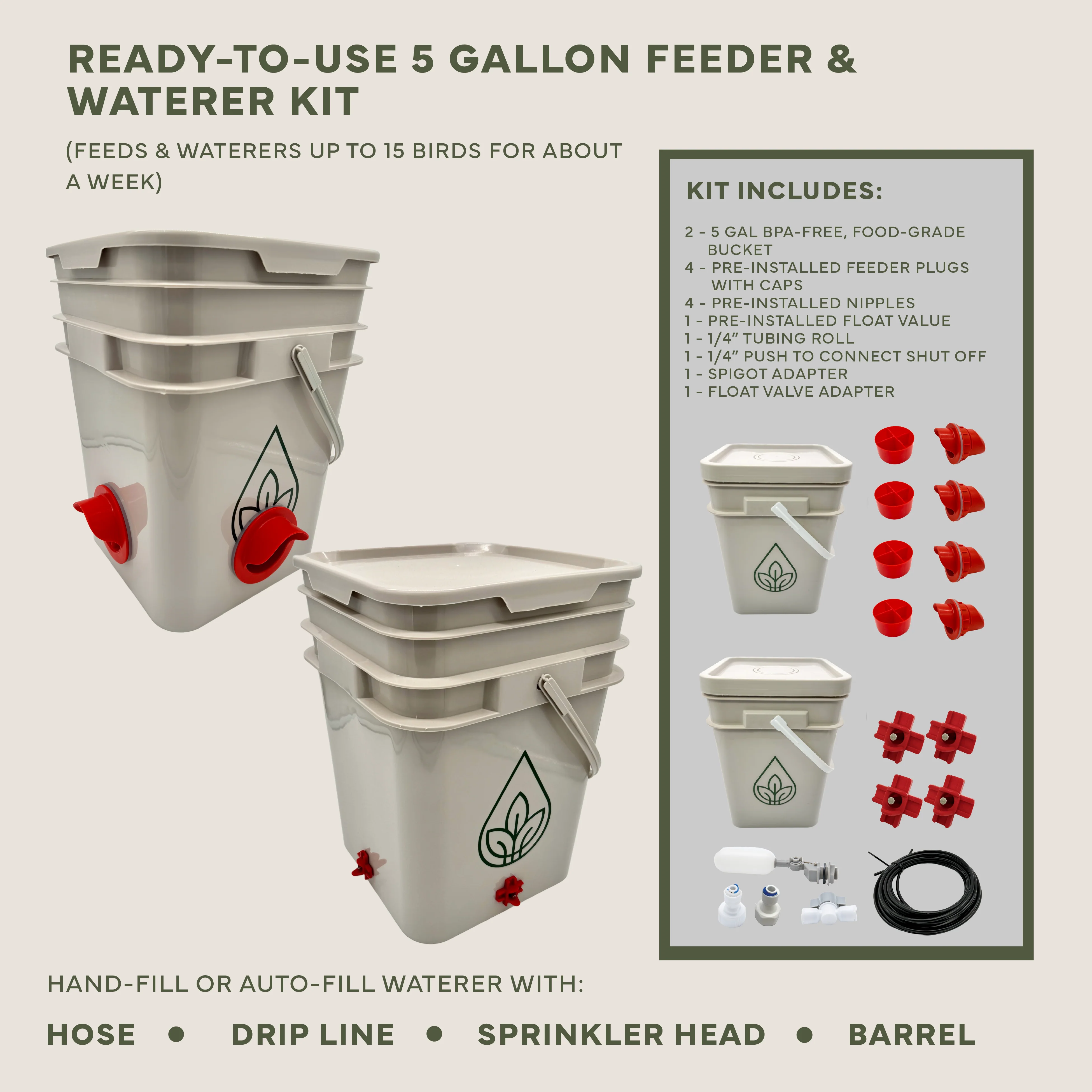 Easy Chicken Feeder and Automatic Chicken Waterer Kits – Chicken Chores Just Got 20X Easier - Image 9