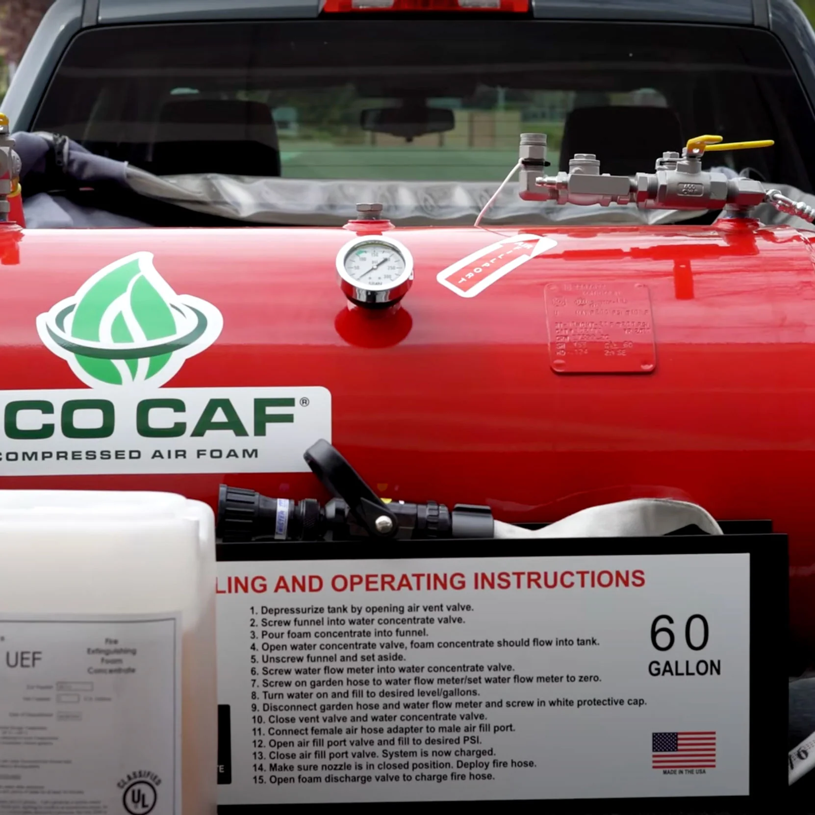 ECO CAF 60 Fire Suppression for UTVs and Trucks - Image 3