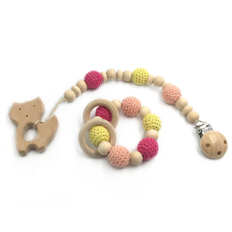 EcoTeether Organic Wooden Baby Teething Ring - Image 3
