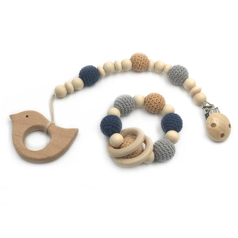 EcoTeether Organic Wooden Baby Teething Ring - Image 4