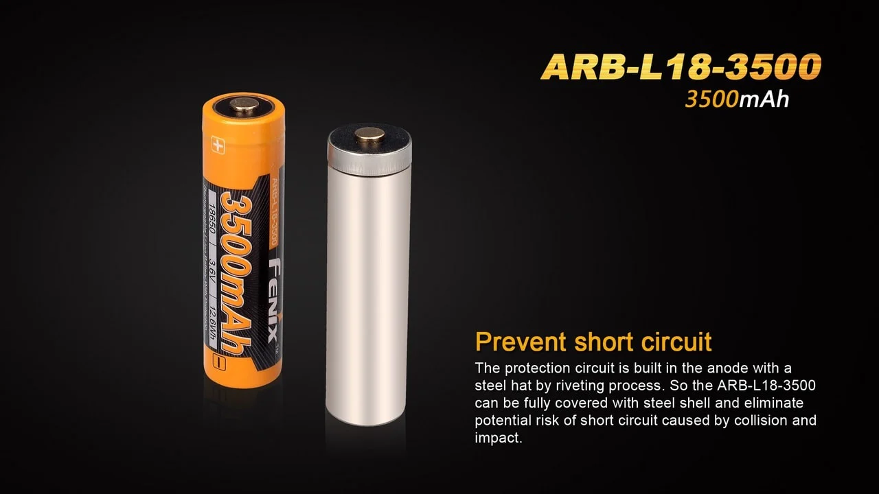 Fenix ARB-L18-3500 High-Capacity 18650 Battery - 3500mAh - Image 6