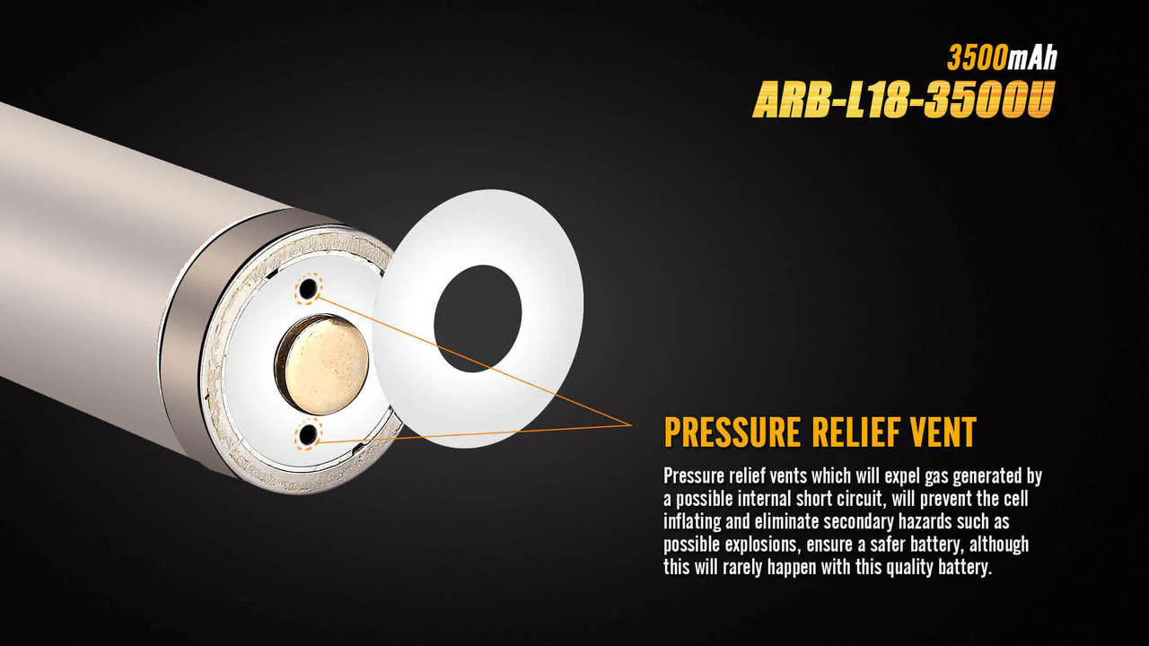 Fenix ARB-L18-3500U USB Rechargeable Li-ion 18650 Battery - Image 6