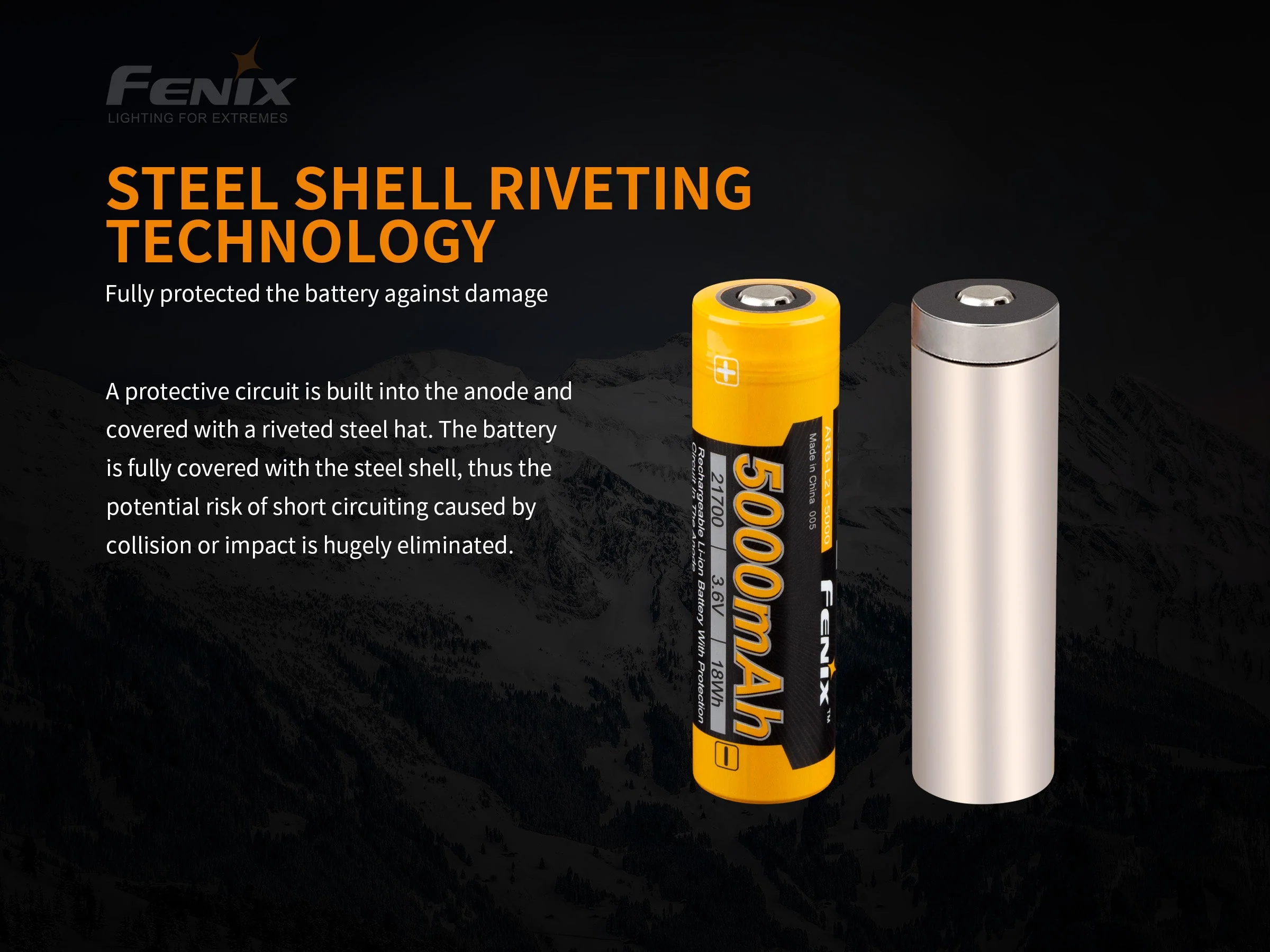 Fenix ARB-L21-5000 V2 Rechargeable 21700 Rechargeable Battery - Image 4