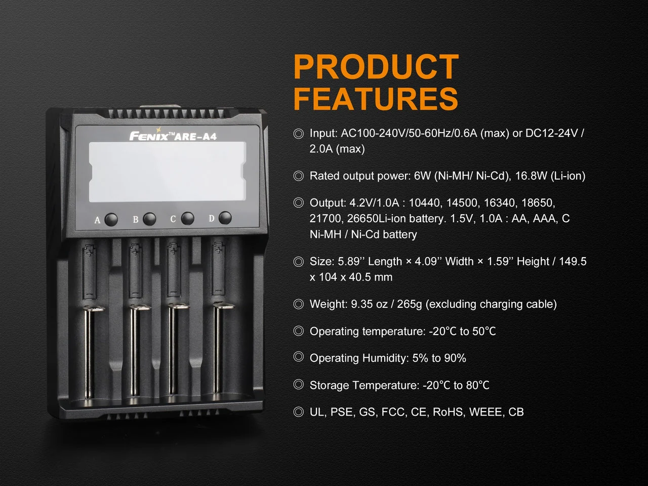 Fenix ARE-A4 Multifunctional Battery Charger - Image 8