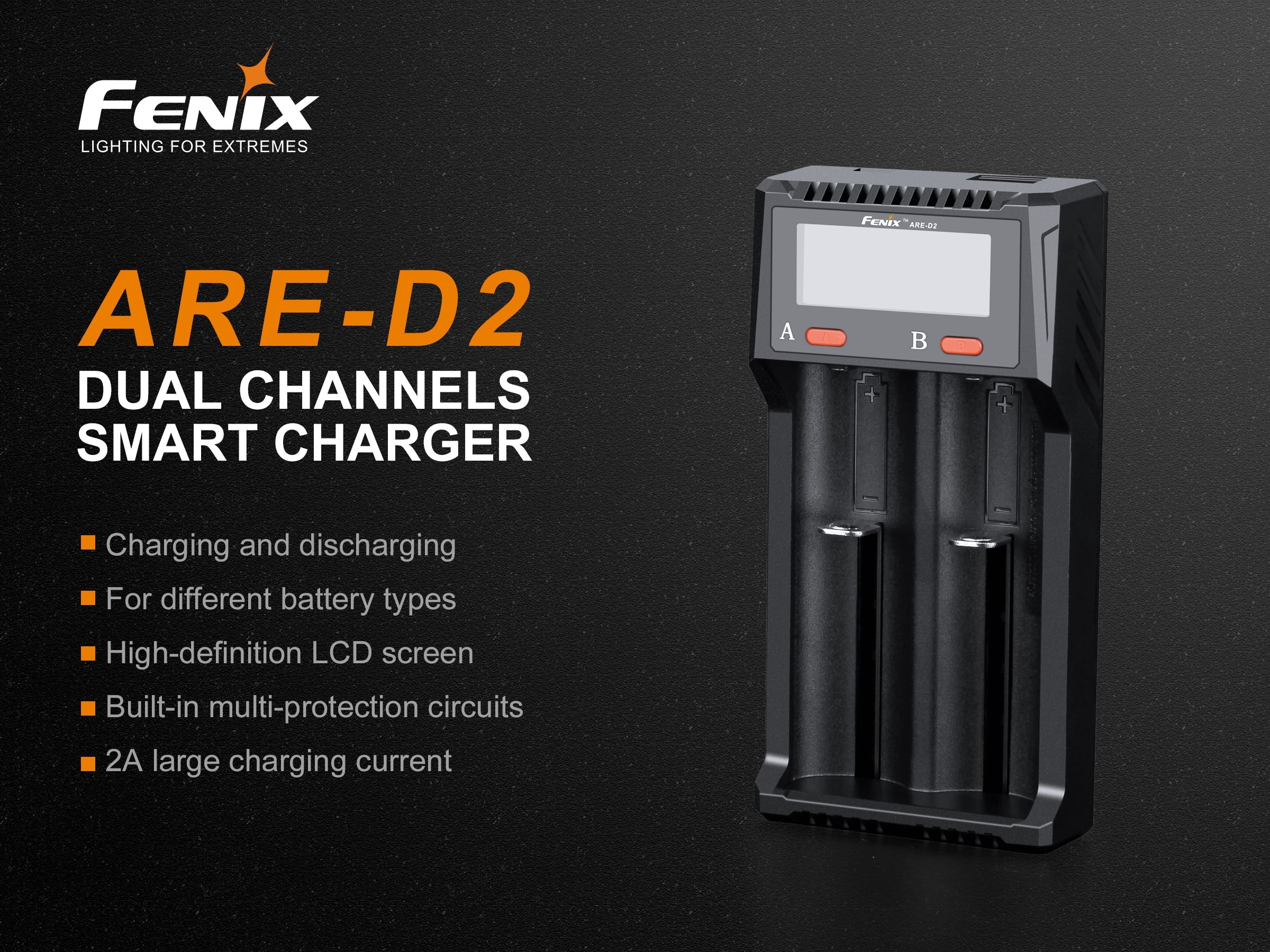 Fenix ARE-D2 Dual Channel Smart Battery Charger - Image 3