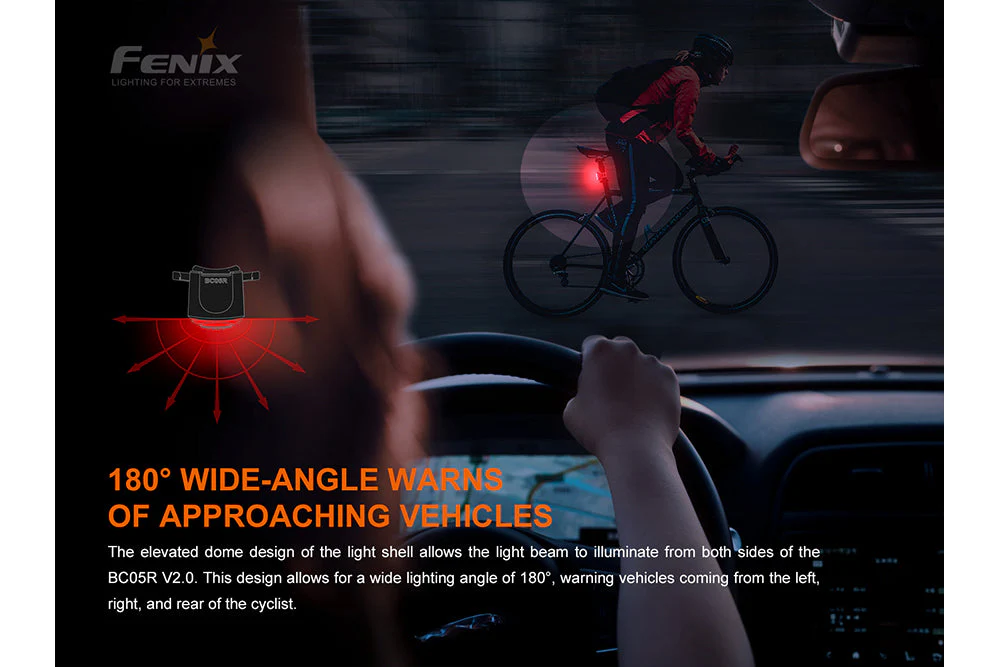 Fenix BC05R V2.0 Rechargeable Bicycle Tail Light - Image 3