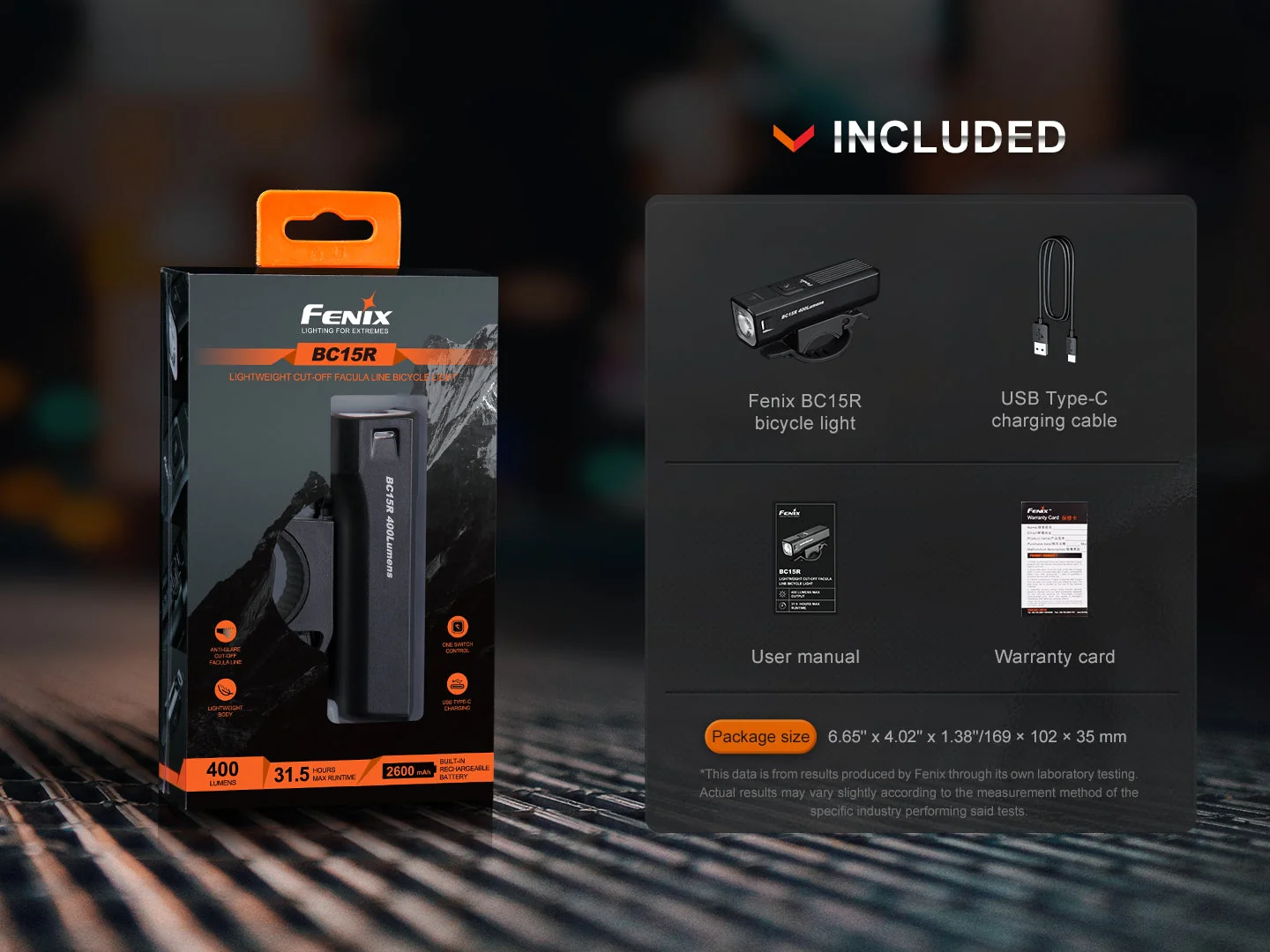 Fenix BC15R Lightweight Rechargeable Bicycle Light - Image 15