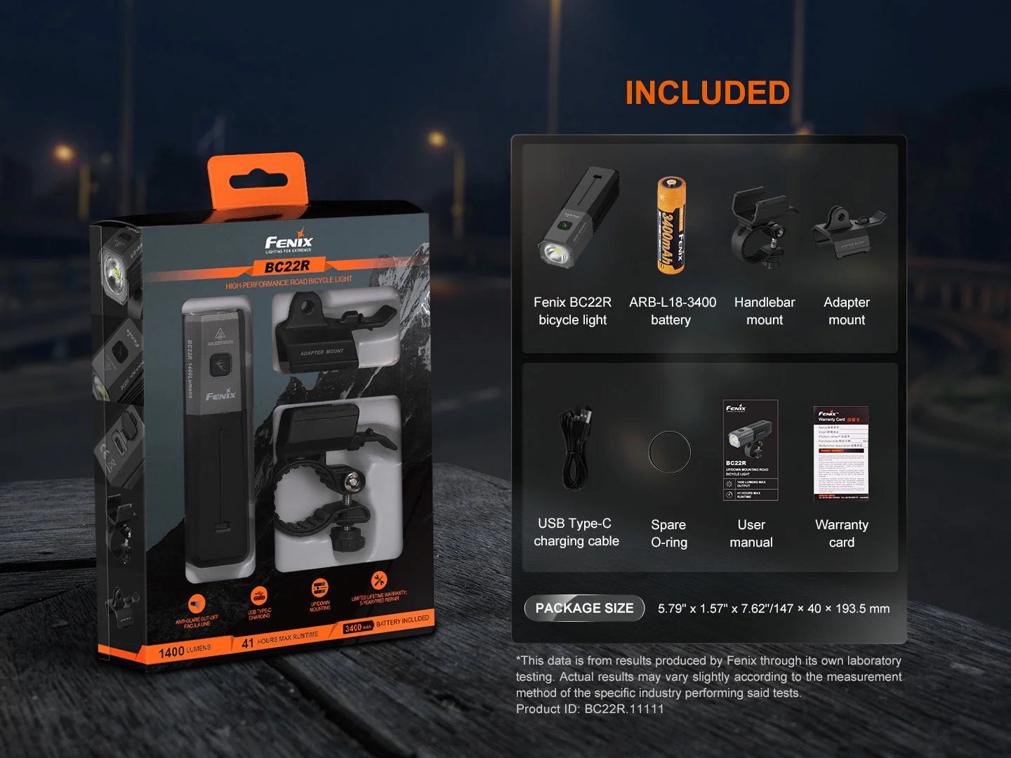 Fenix BC22R High-Performance Road Bike Light - Image 16