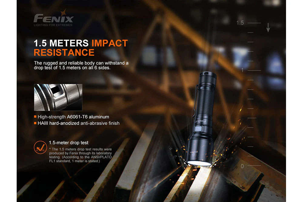 Fenix C7 High-performance Rechargeable LED Flashlight - 3000 Lumens - Image 6