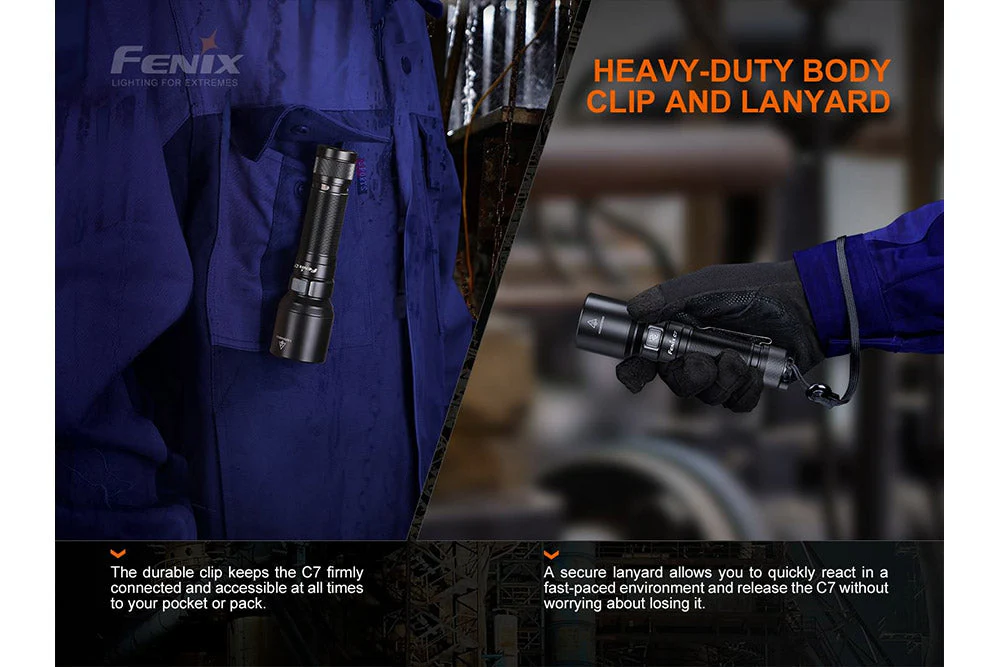 Fenix C7 High-performance Rechargeable LED Flashlight - 3000 Lumens - Image 7