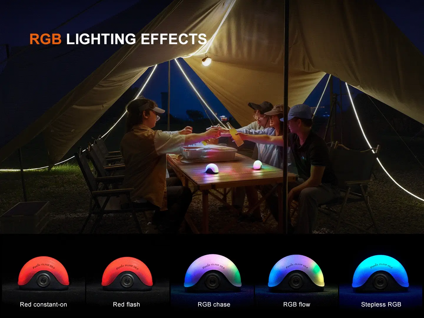 Fenix CL20R V2 Multicolor Camping Lantern - Image 5