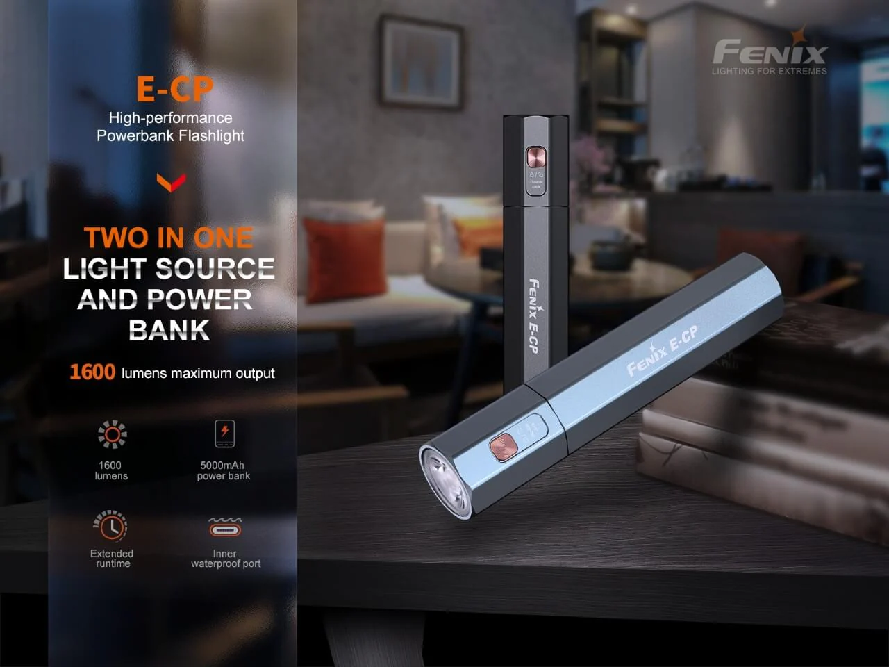 Fenix E-CP 1600-lumen LED Flashlight/Powerbank - Image 3