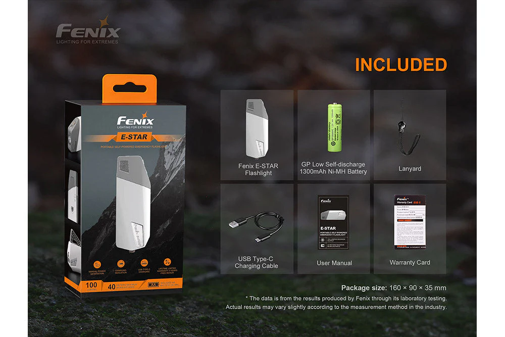 Fenix E-Star - Portable Self-powered Emergency LED Flashlight - Image 14