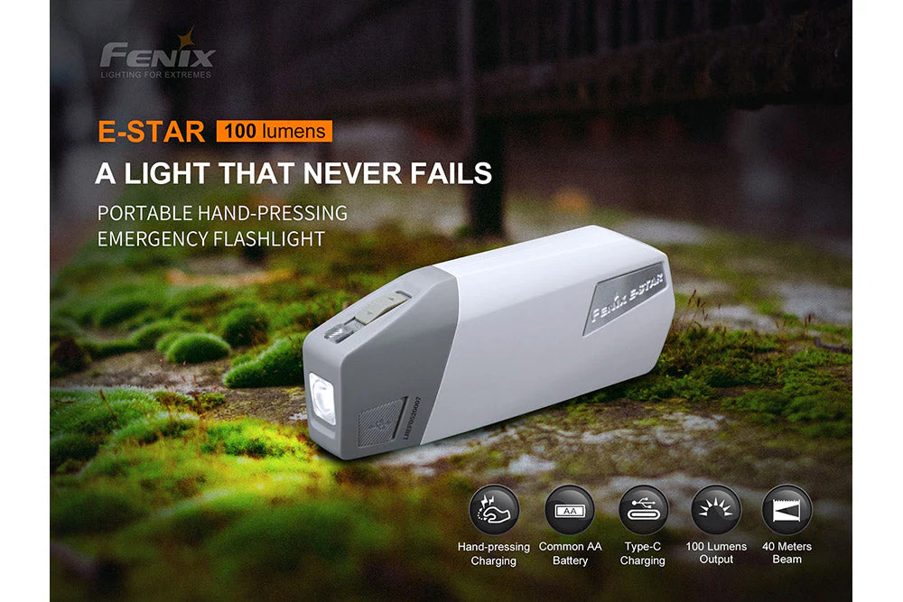 Fenix E-Star - Portable Self-powered Emergency LED Flashlight - Image 3