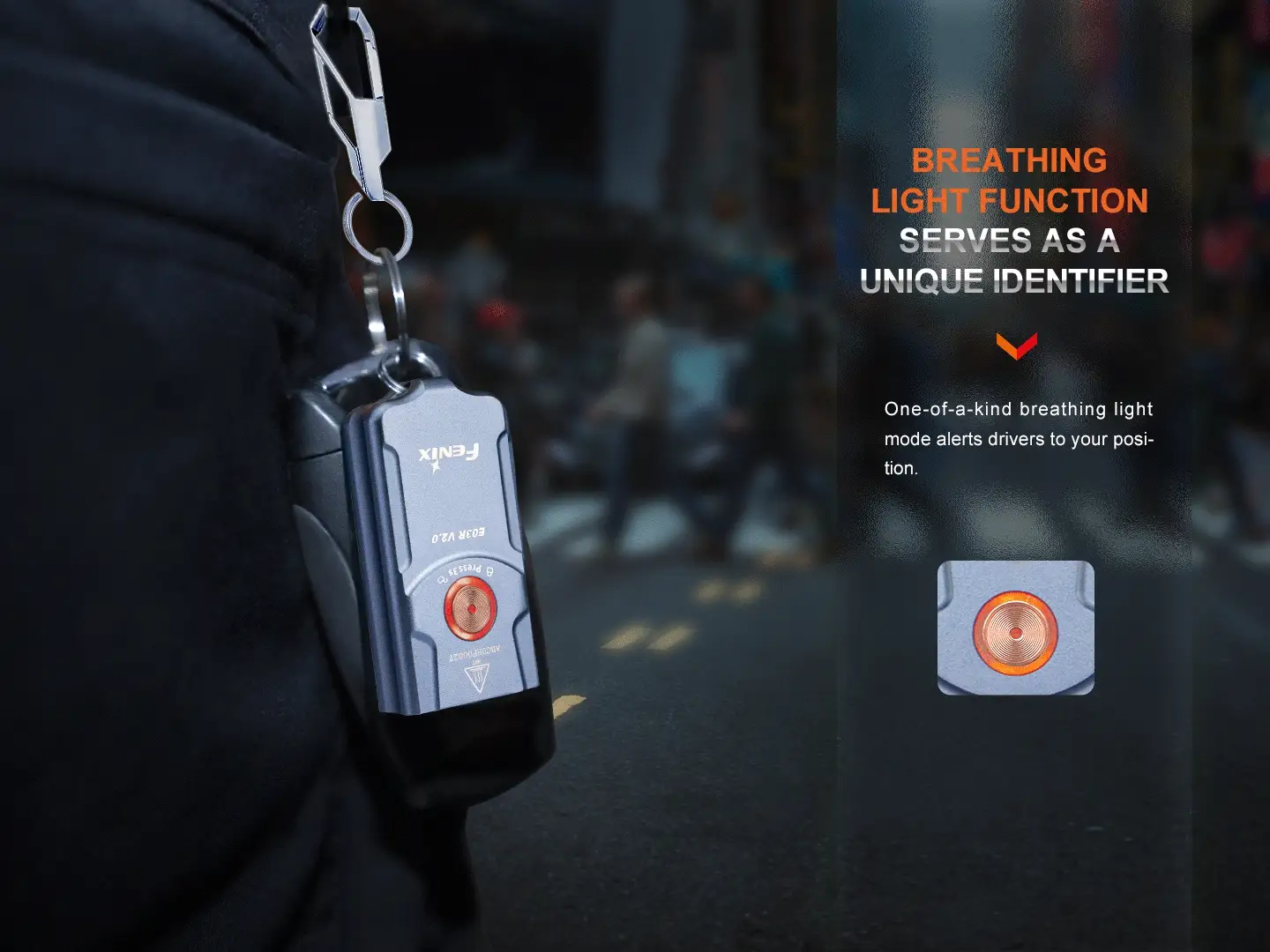 Fenix E03R V2 Keychain Flashlight - Image 4