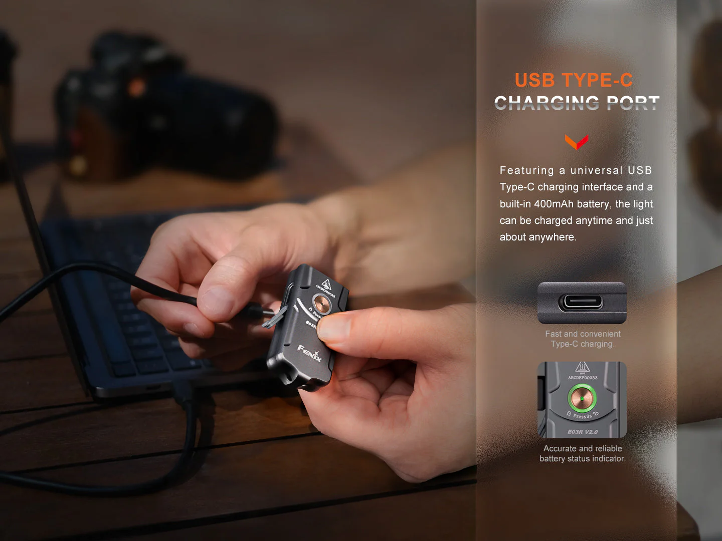 Fenix E03R V2 Keychain Flashlight - Image 6