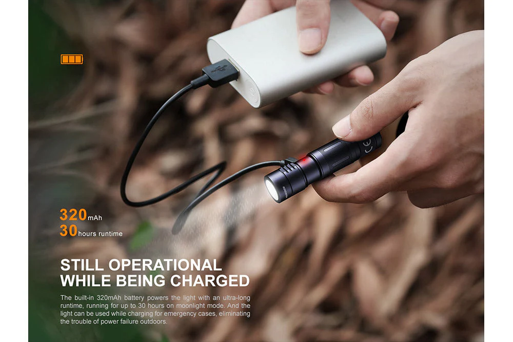 Fenix E05R Mini Keychain LED Flashlight - 400 Lumens - Image 6