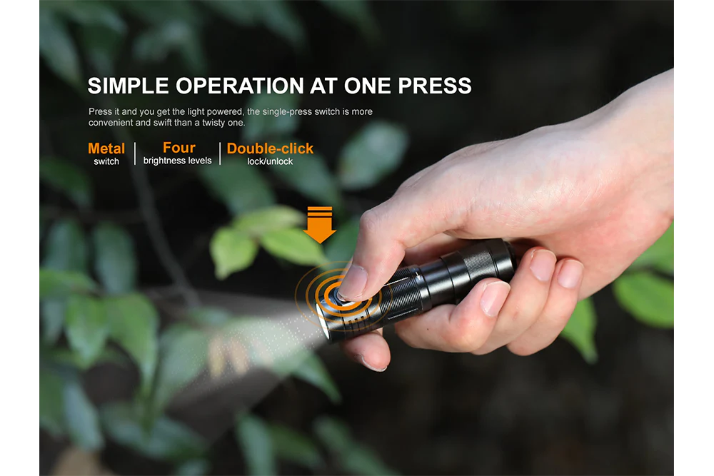 Fenix E09R Rechargeable High-Output Flashlight - 600 Lumens - Image 2